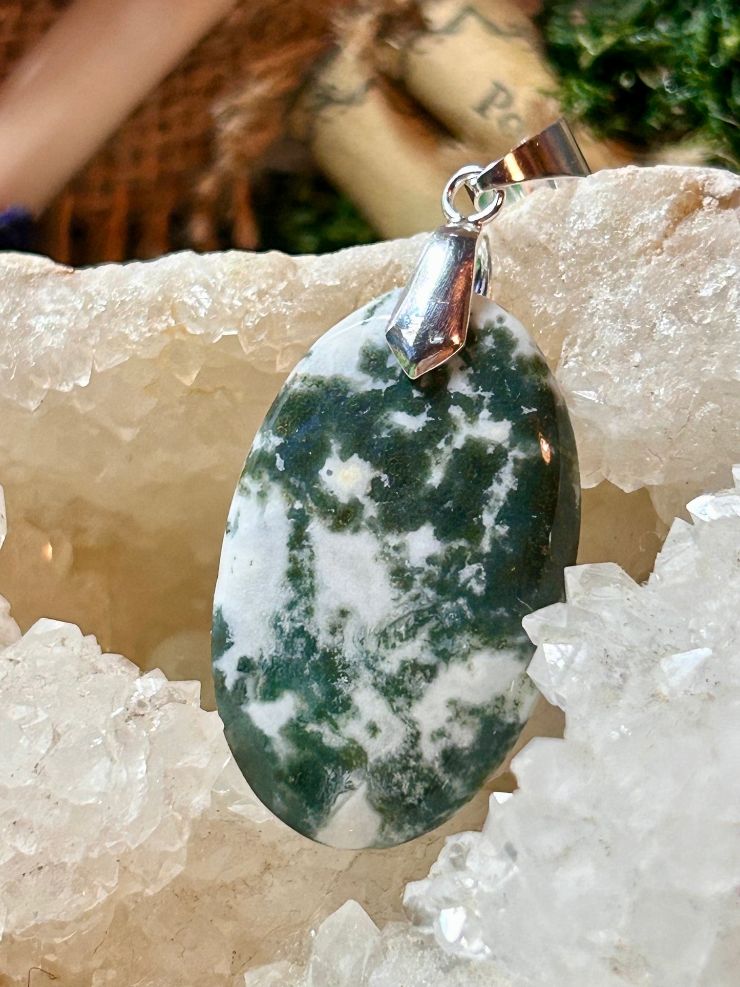 Pendentif d’agate arbre