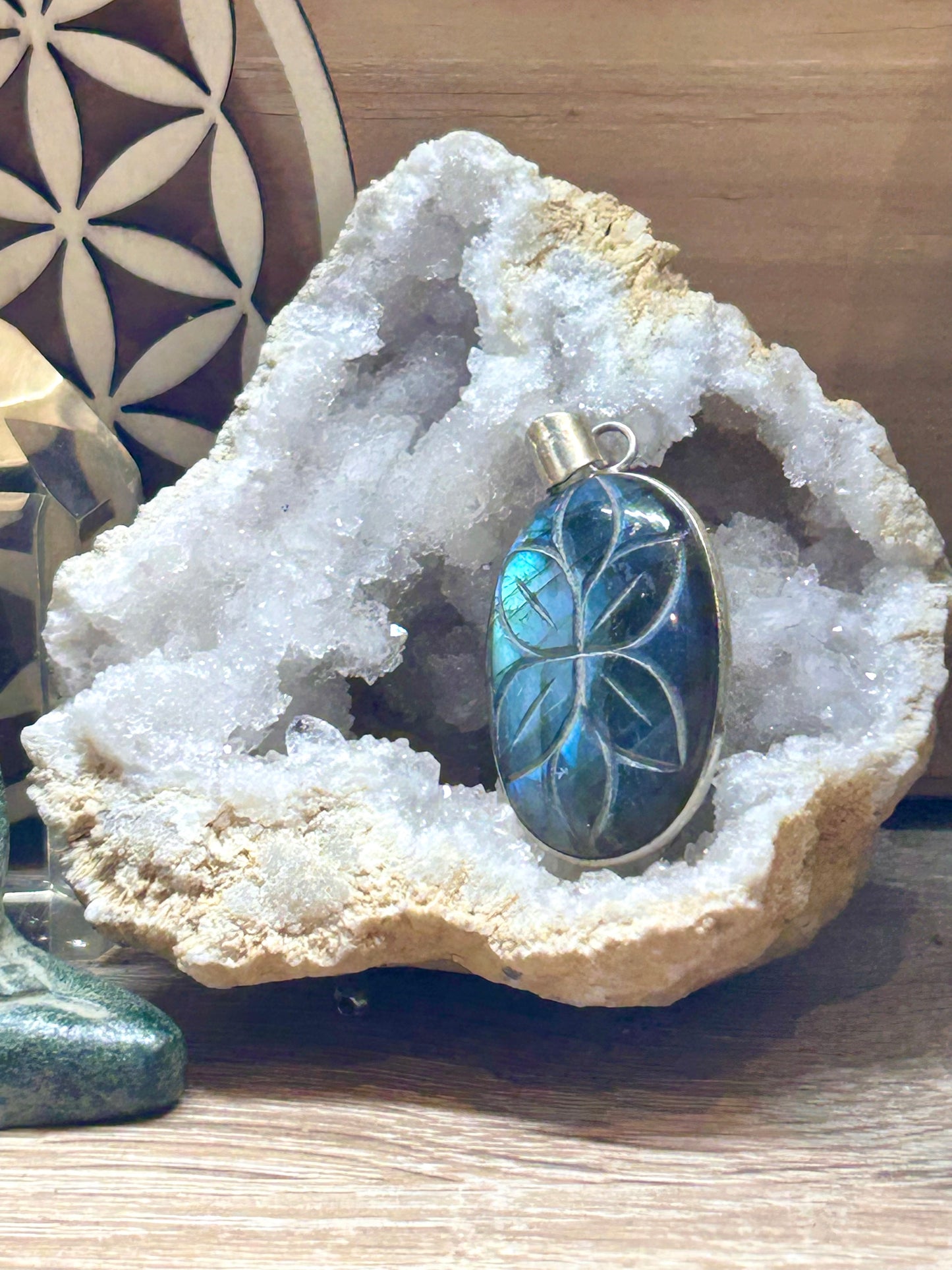 Pendentif de labradorite