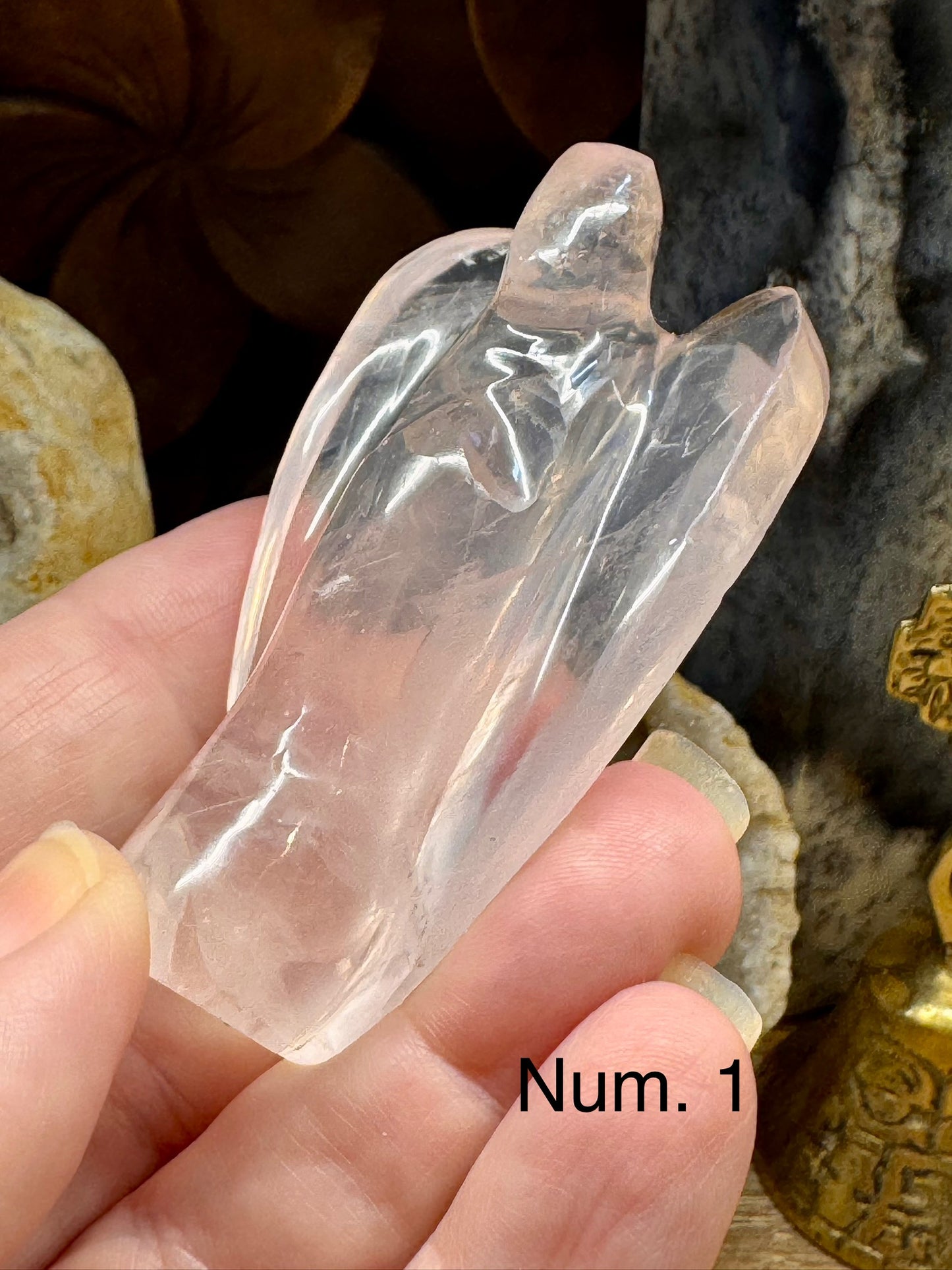 Ange en Quartz Rose