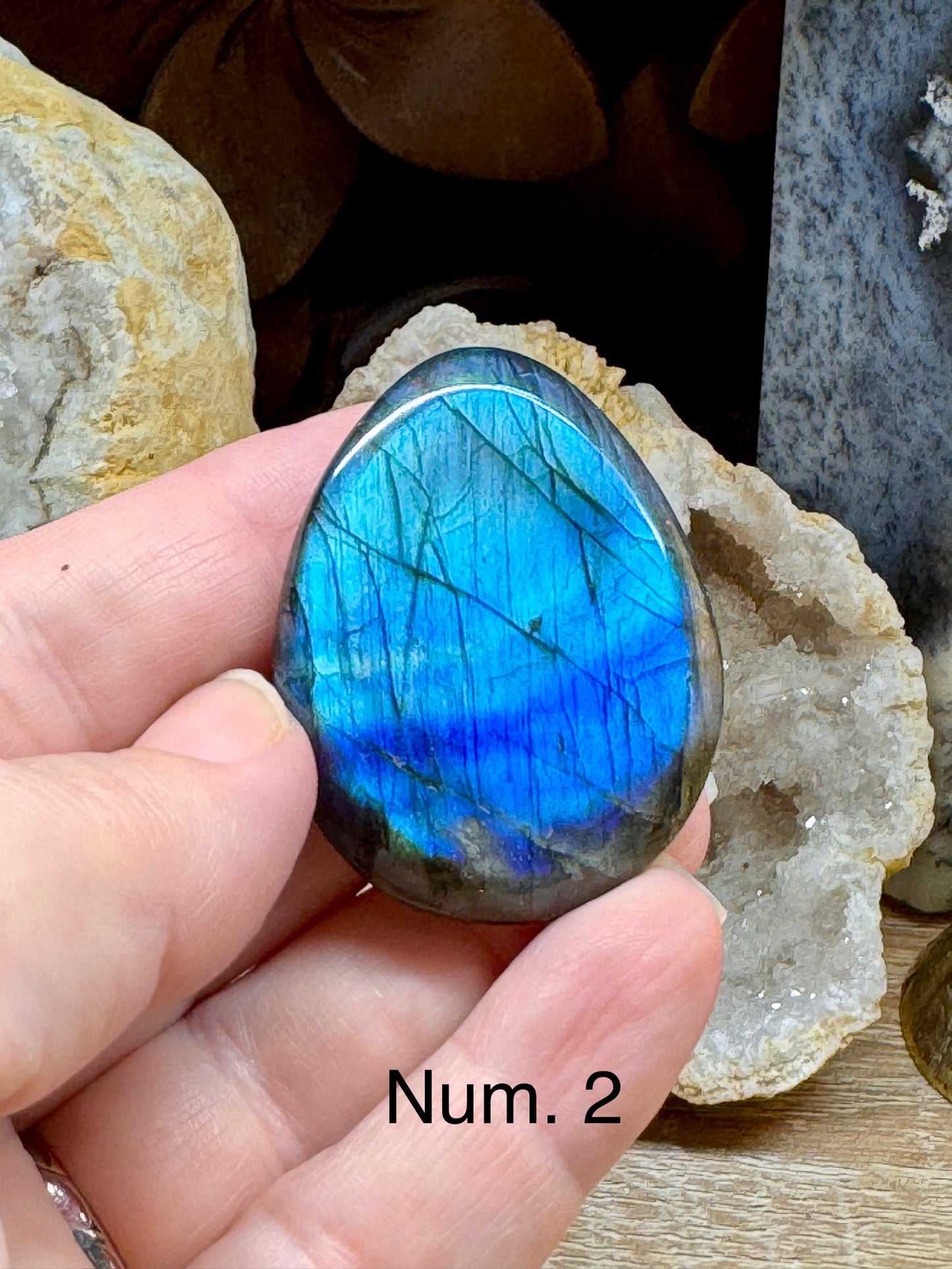 Pierre anti-stress labradorite