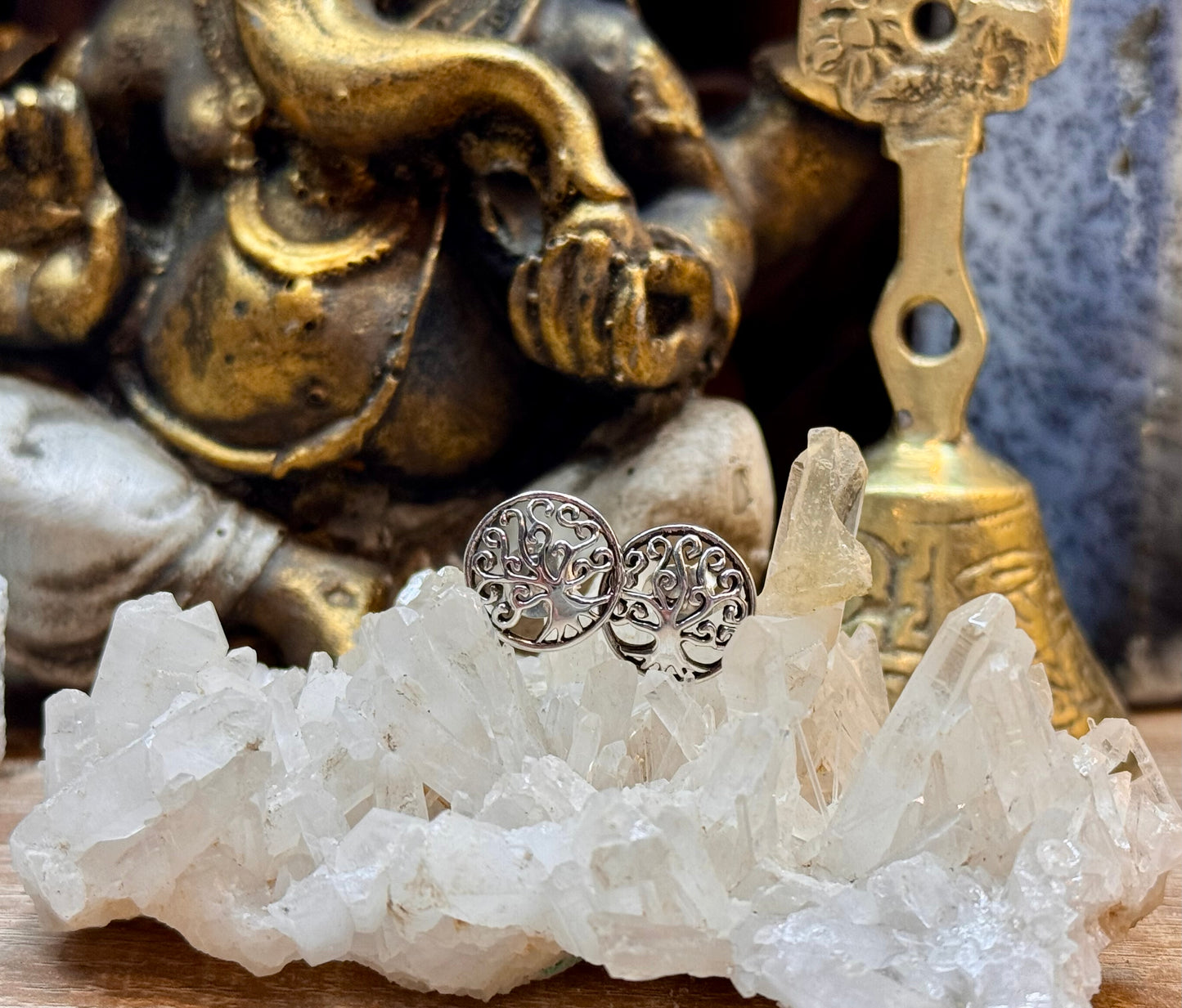 Boucles d’oreilles clous Arbre de vie