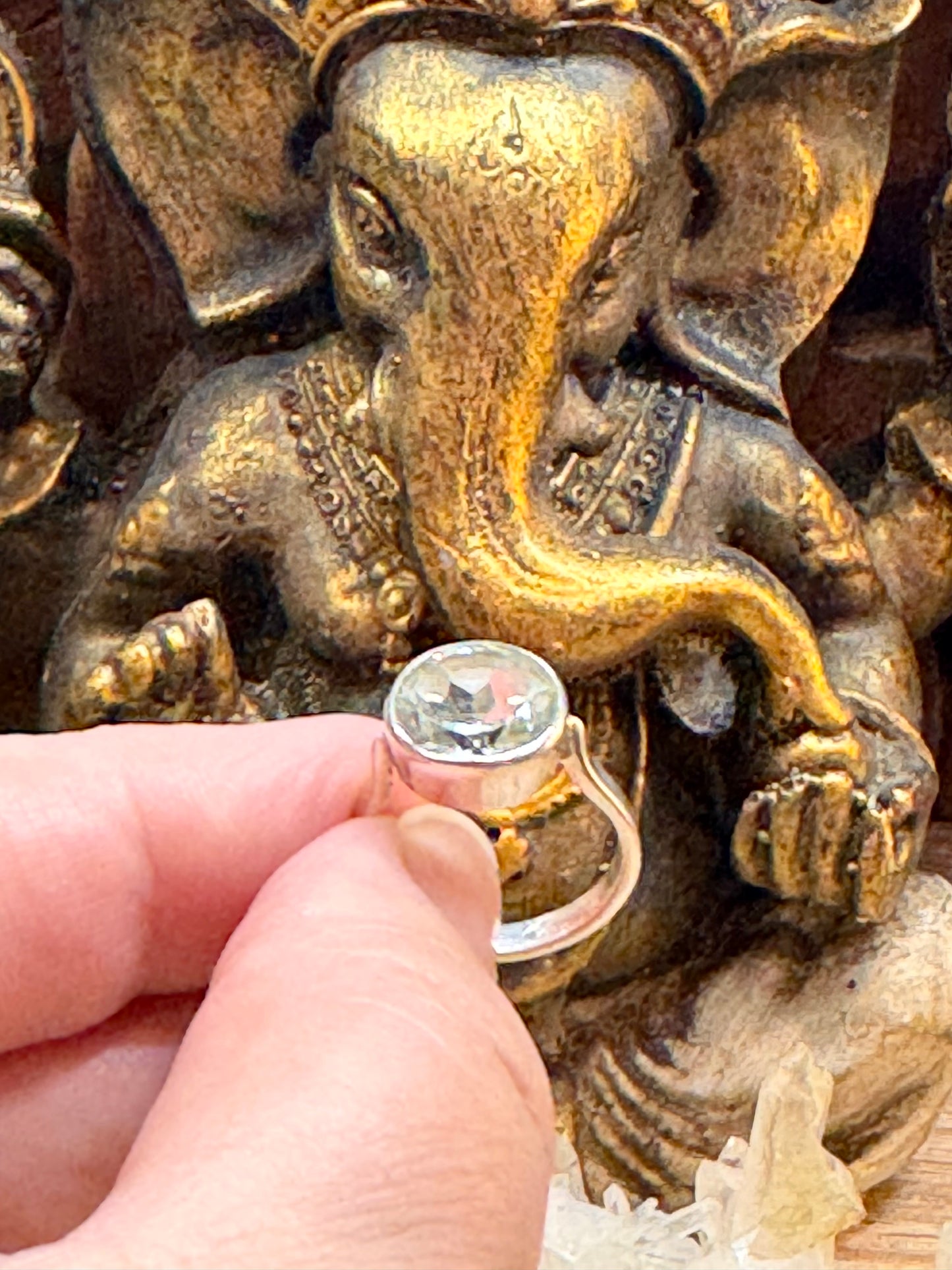Bague Prasiolite T52