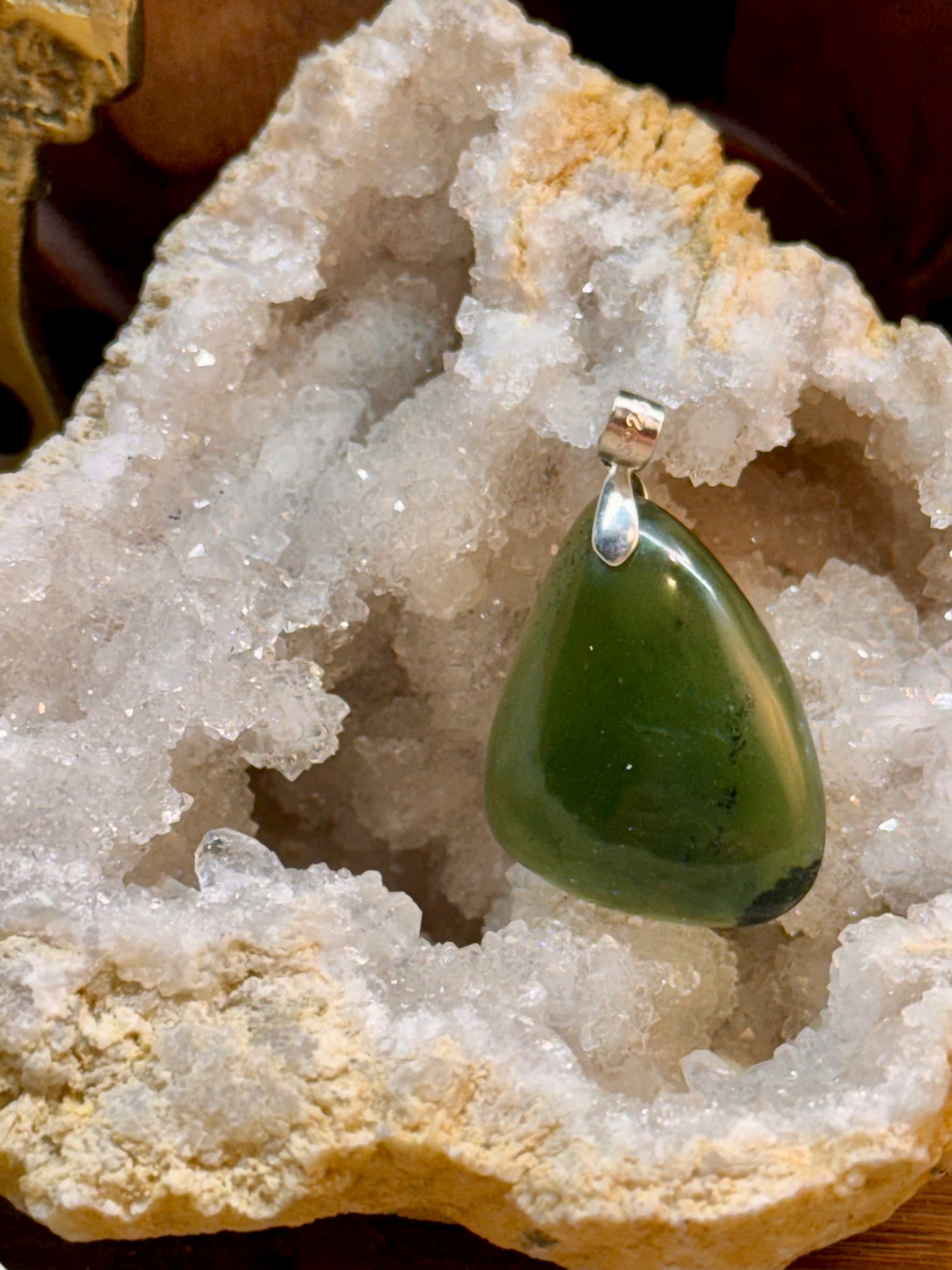 Pendentif en jade néphrite