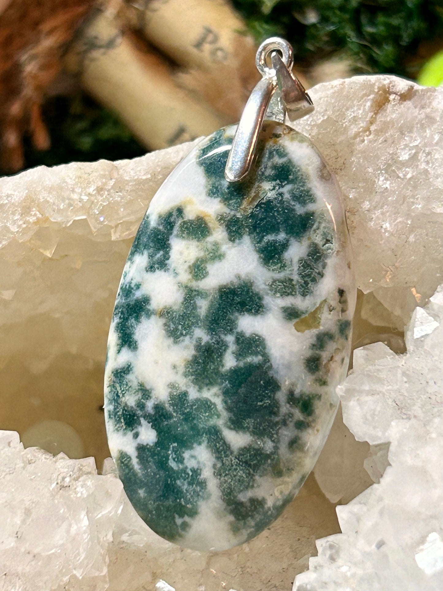 Pendentif d’agate arbre