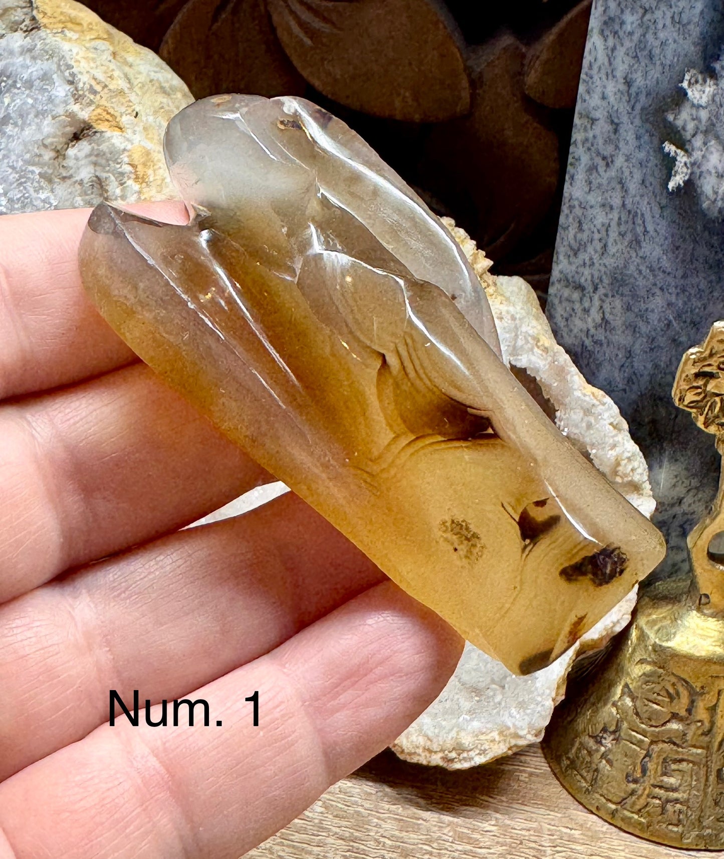 Ange en agate dendritique