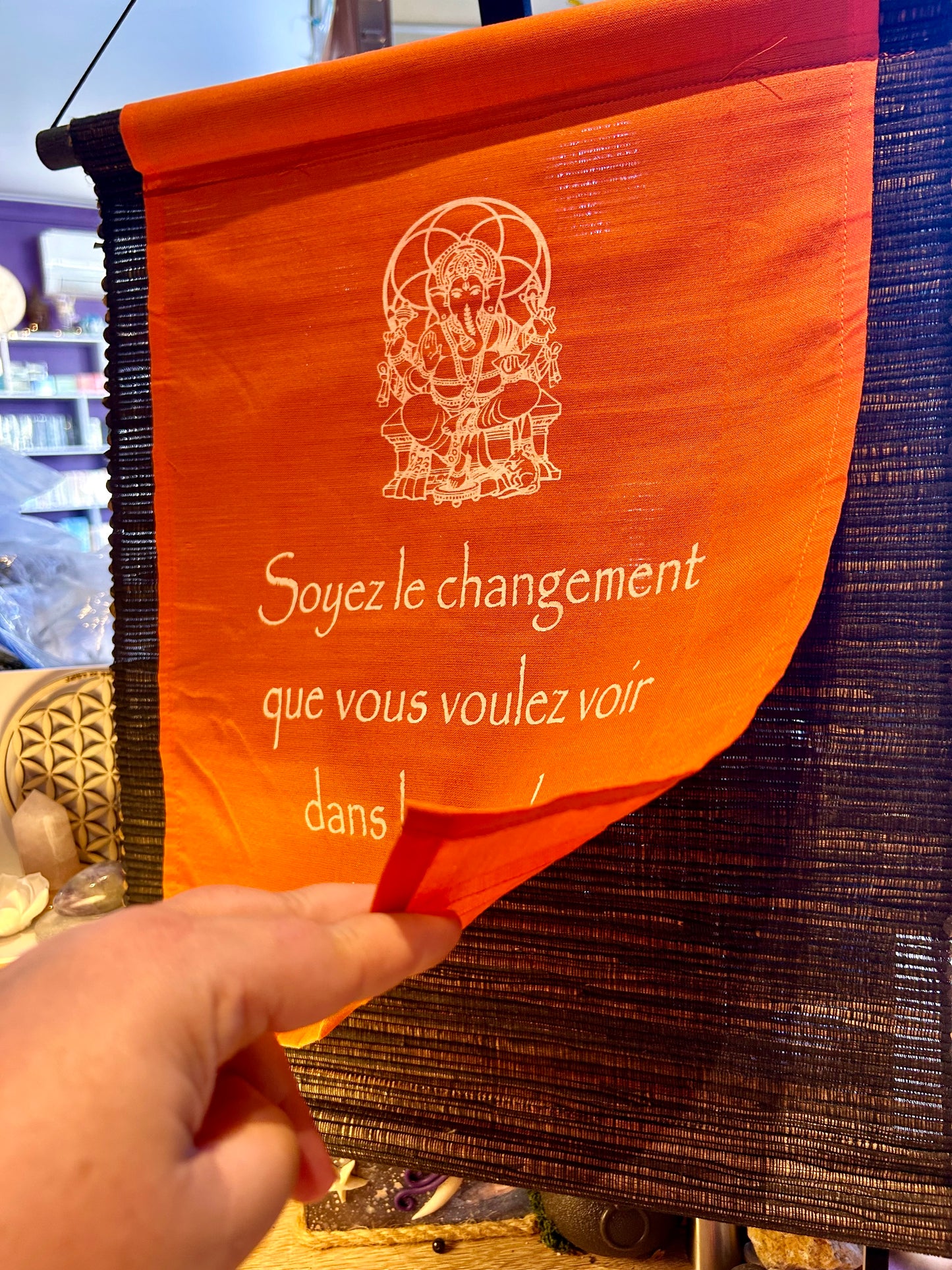 Banderole citation orange