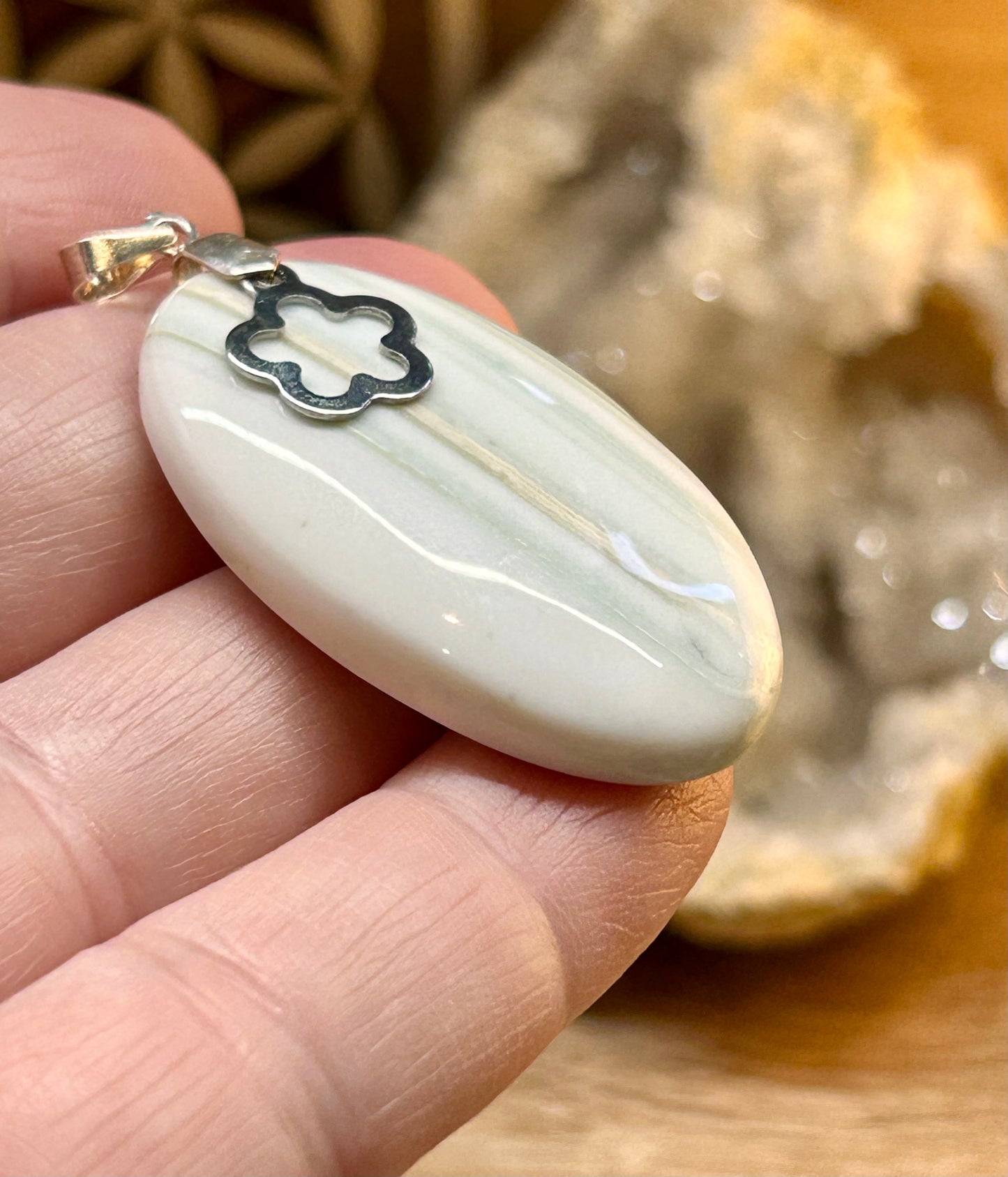 Pendentif d’agate crasy lace