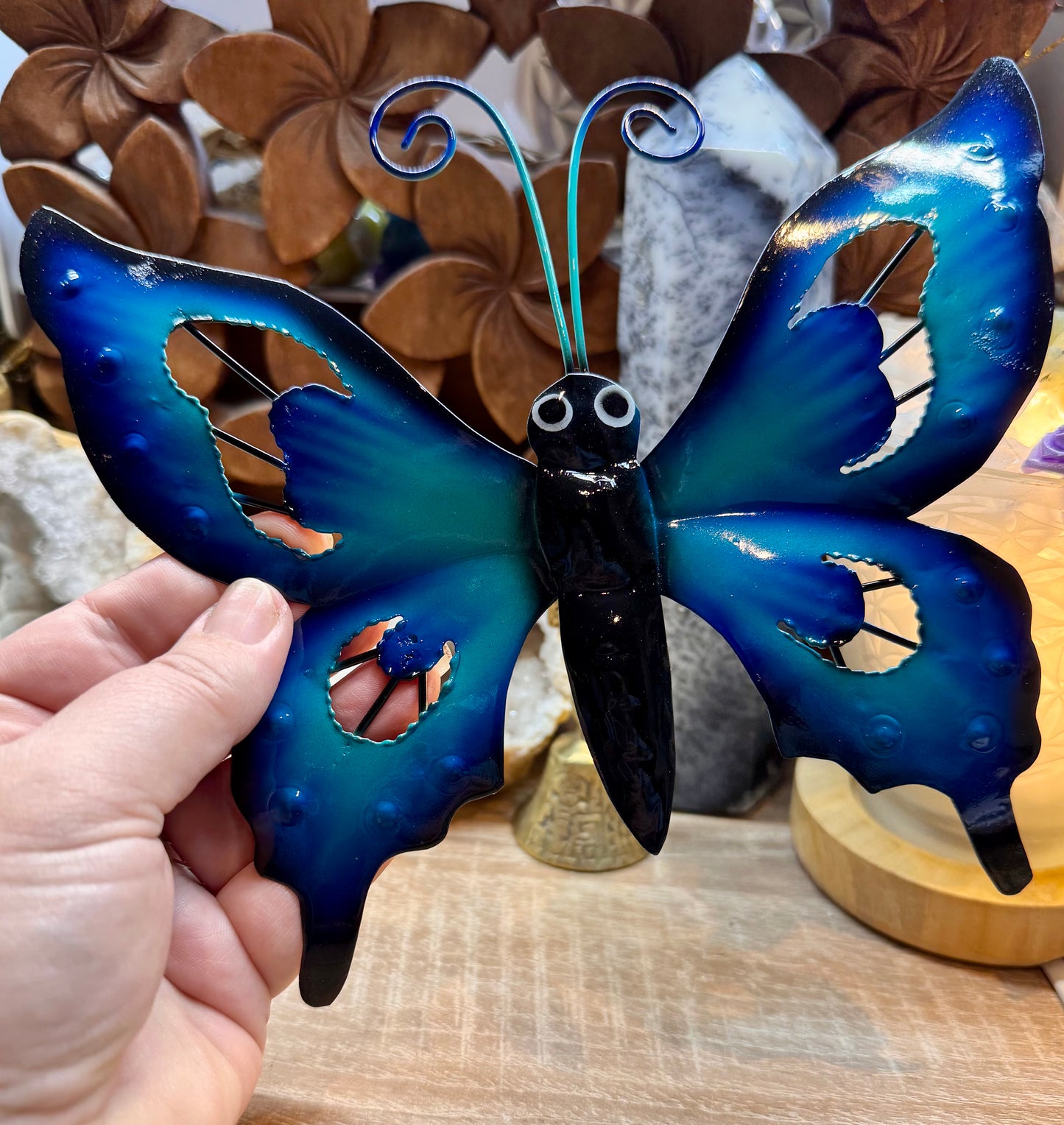 Papillon bleu à suspendre