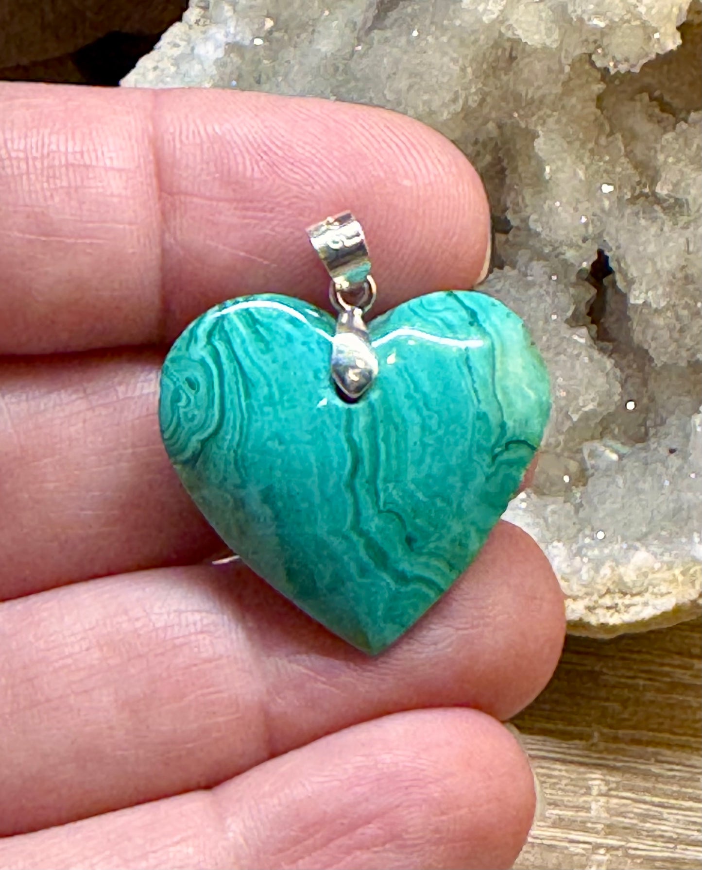Cœur en malachite