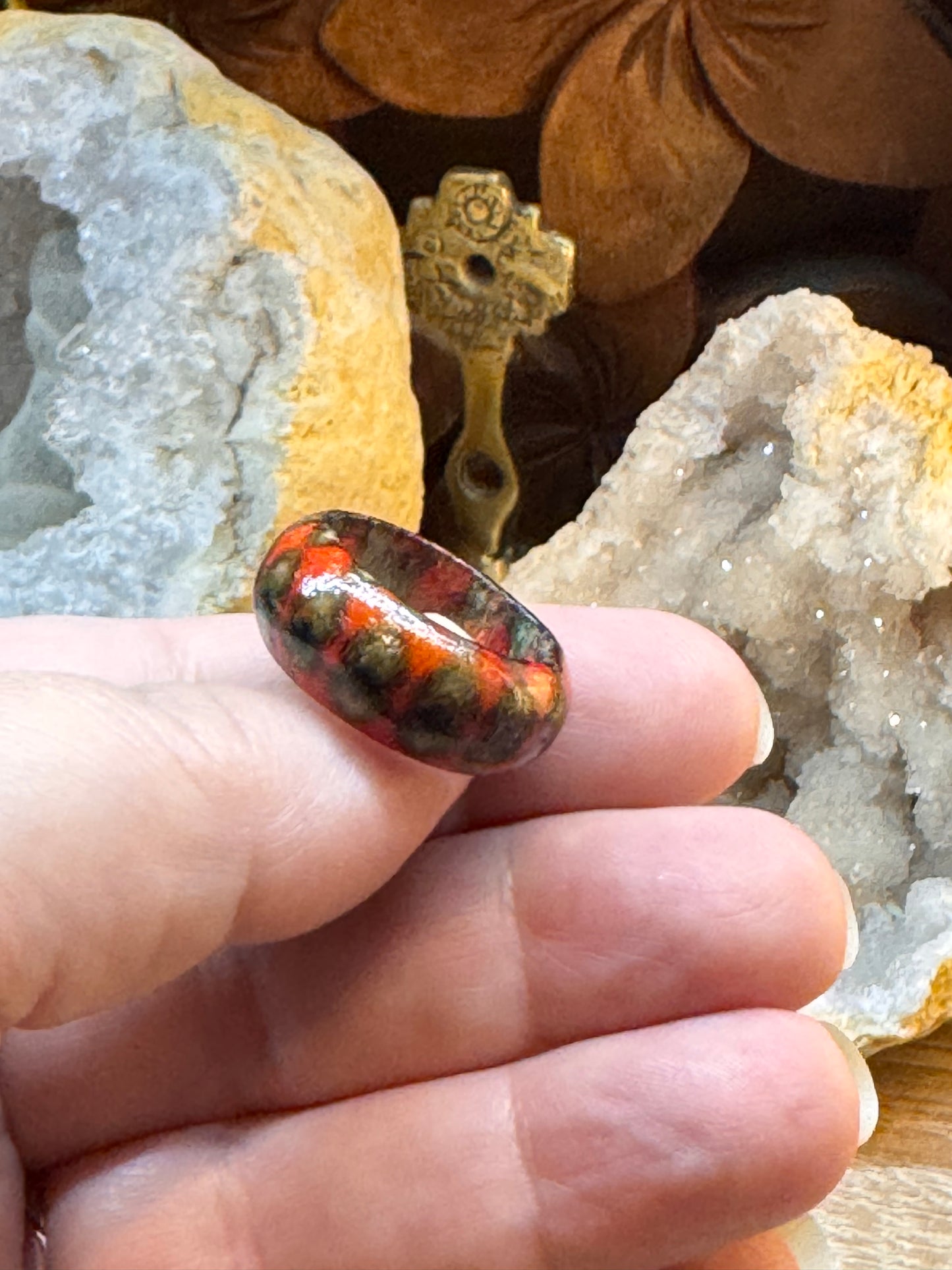 Bague fantaisie en bois