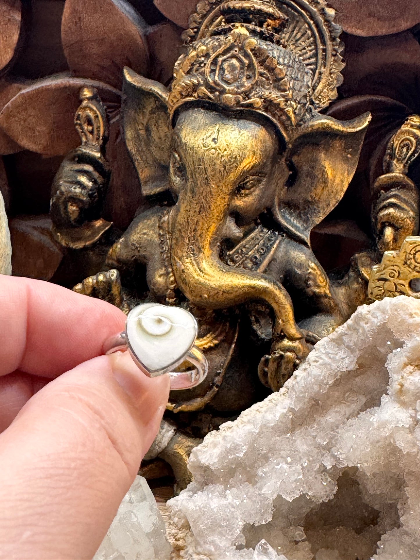 Bague Œil de Shiva cœur T51