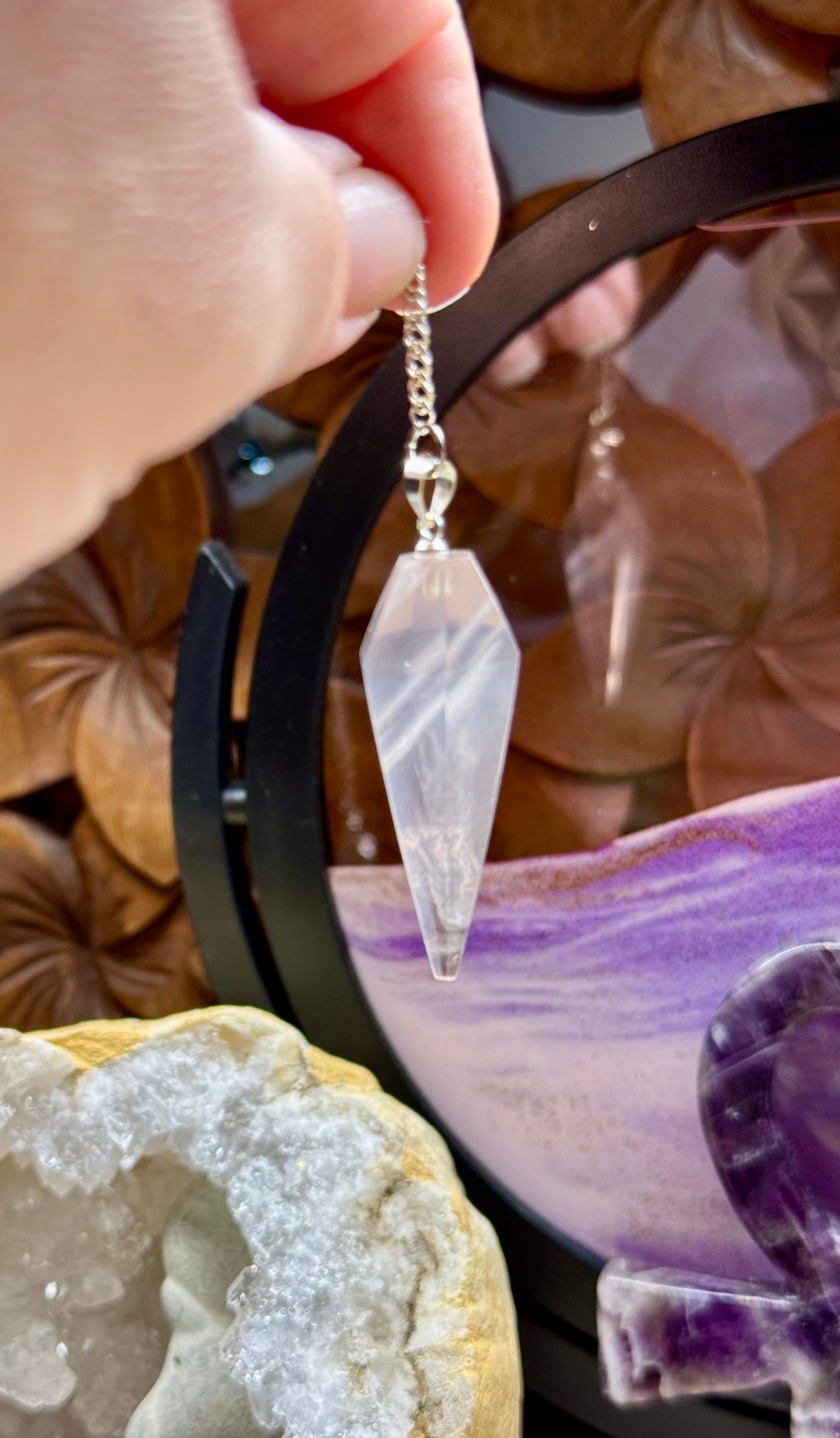 Pendule de Quartz Rose
