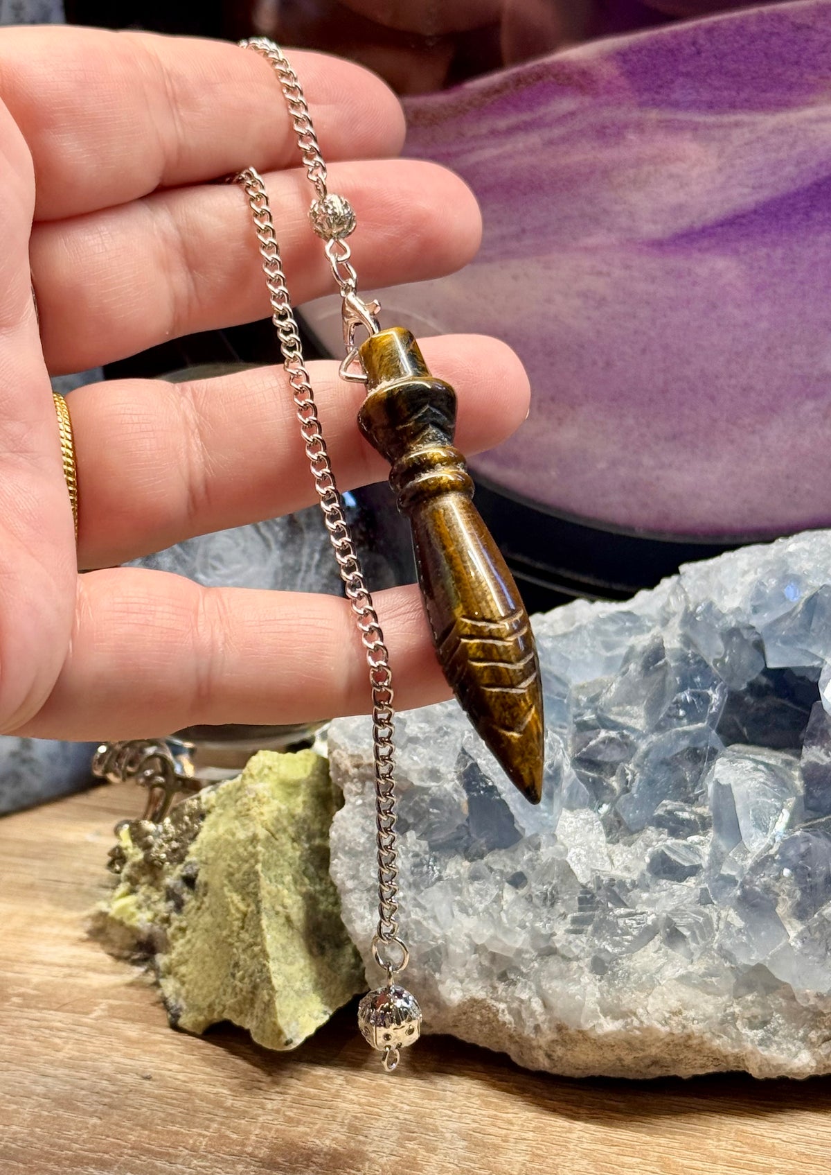 Pendule Thot Oeil de Tigre