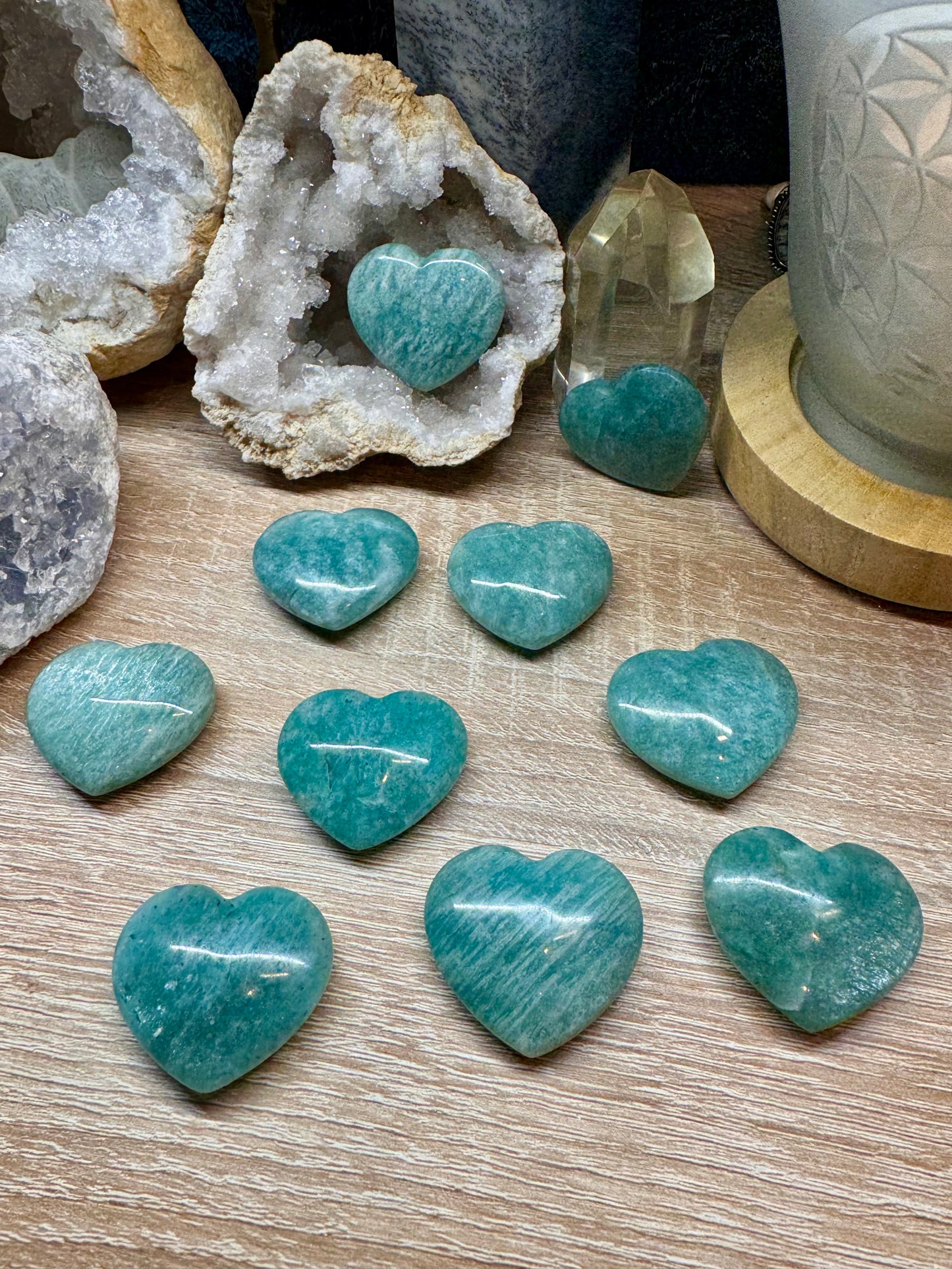 Cœur en amazonite