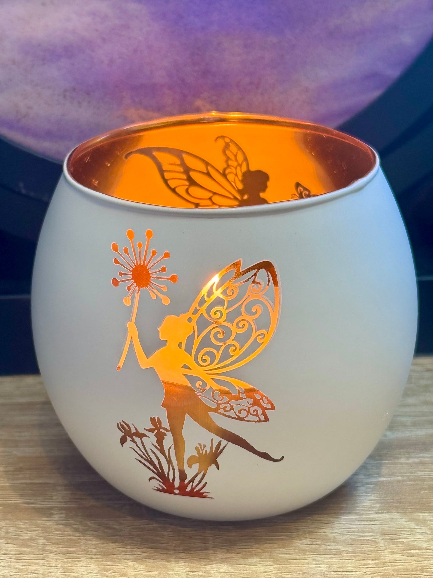 Bougeoir Fée en verre