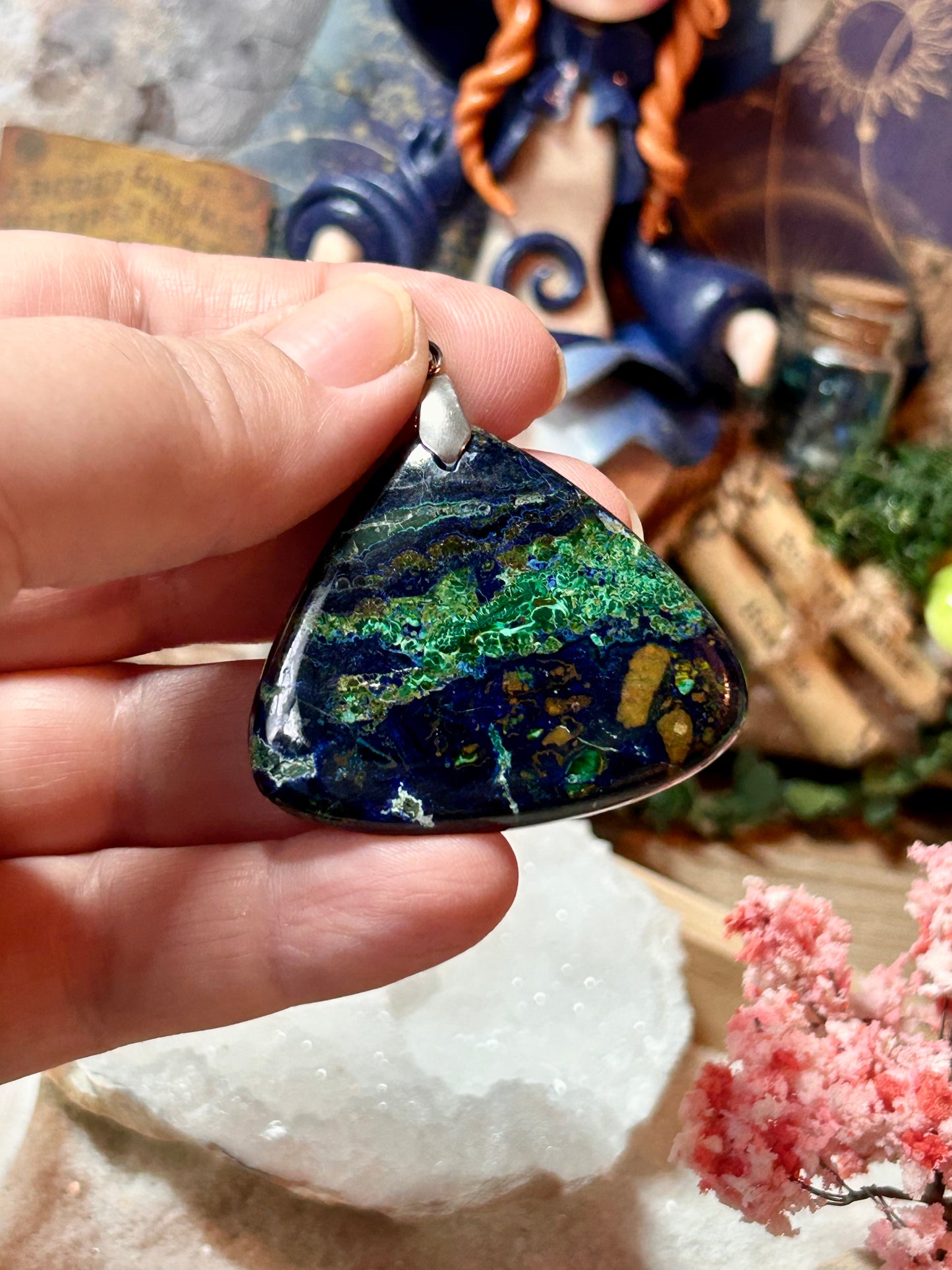 Pendentif d’azurite