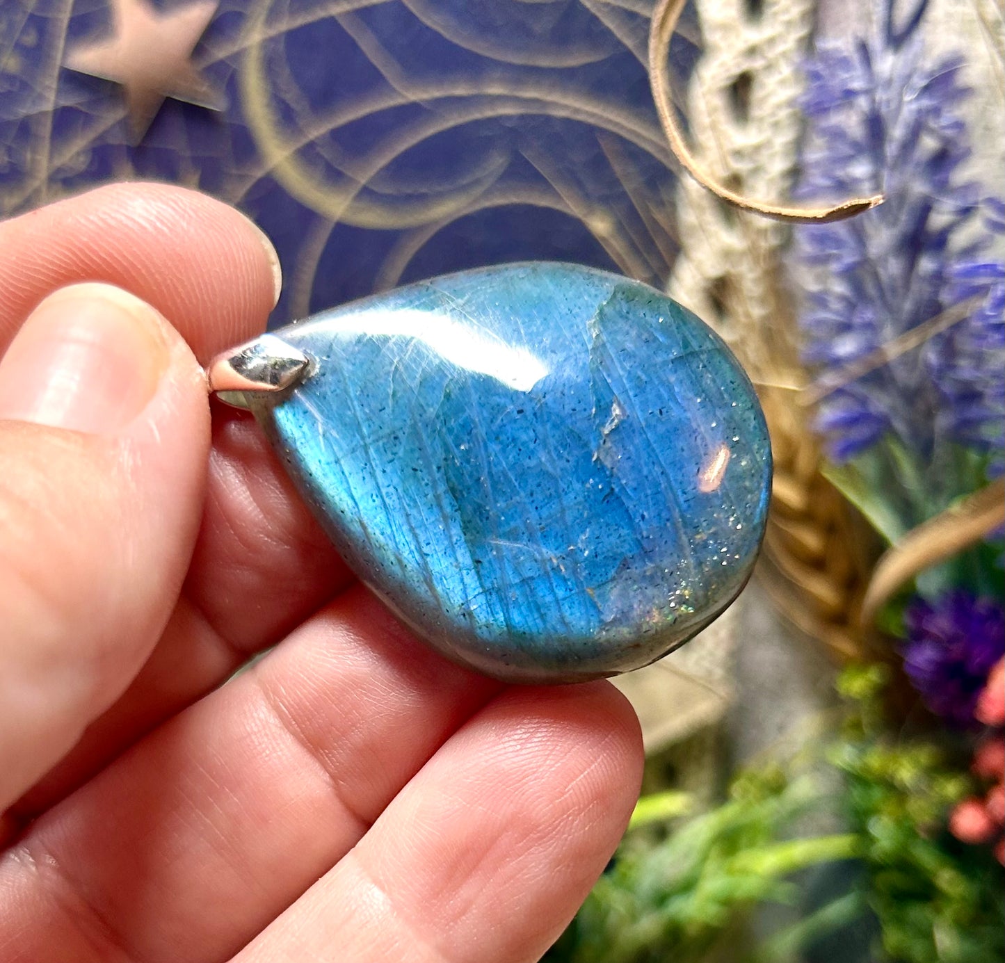 Pendentif en labradorite