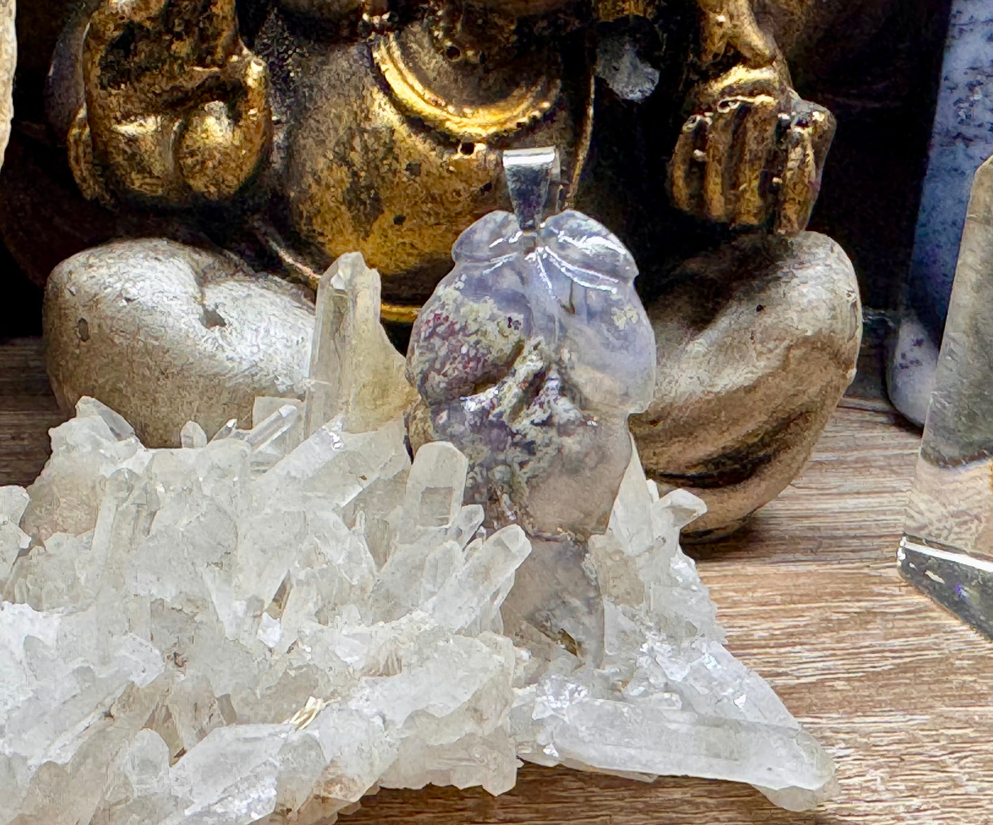 Pendentif d’agate mousse n.7