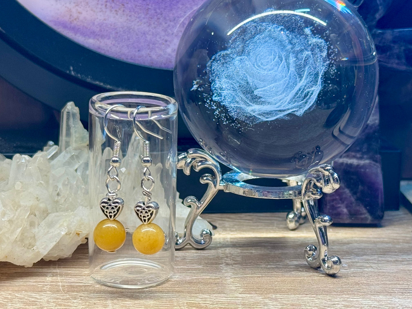 Boucles d’oreilles Aventurine Jaune