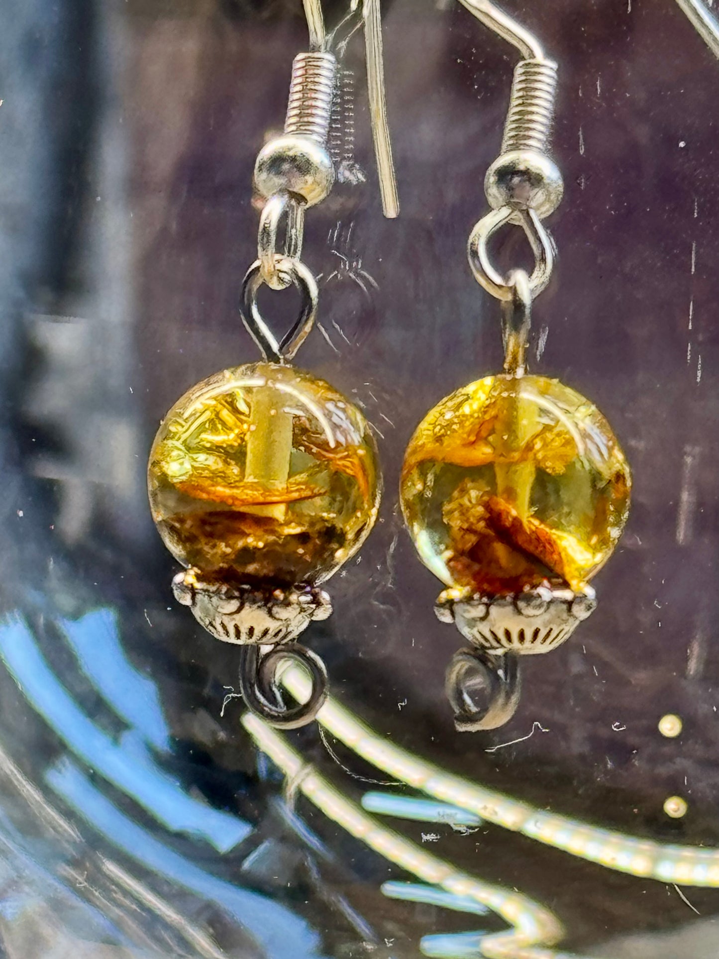 Boucles d’oreilles Ambre