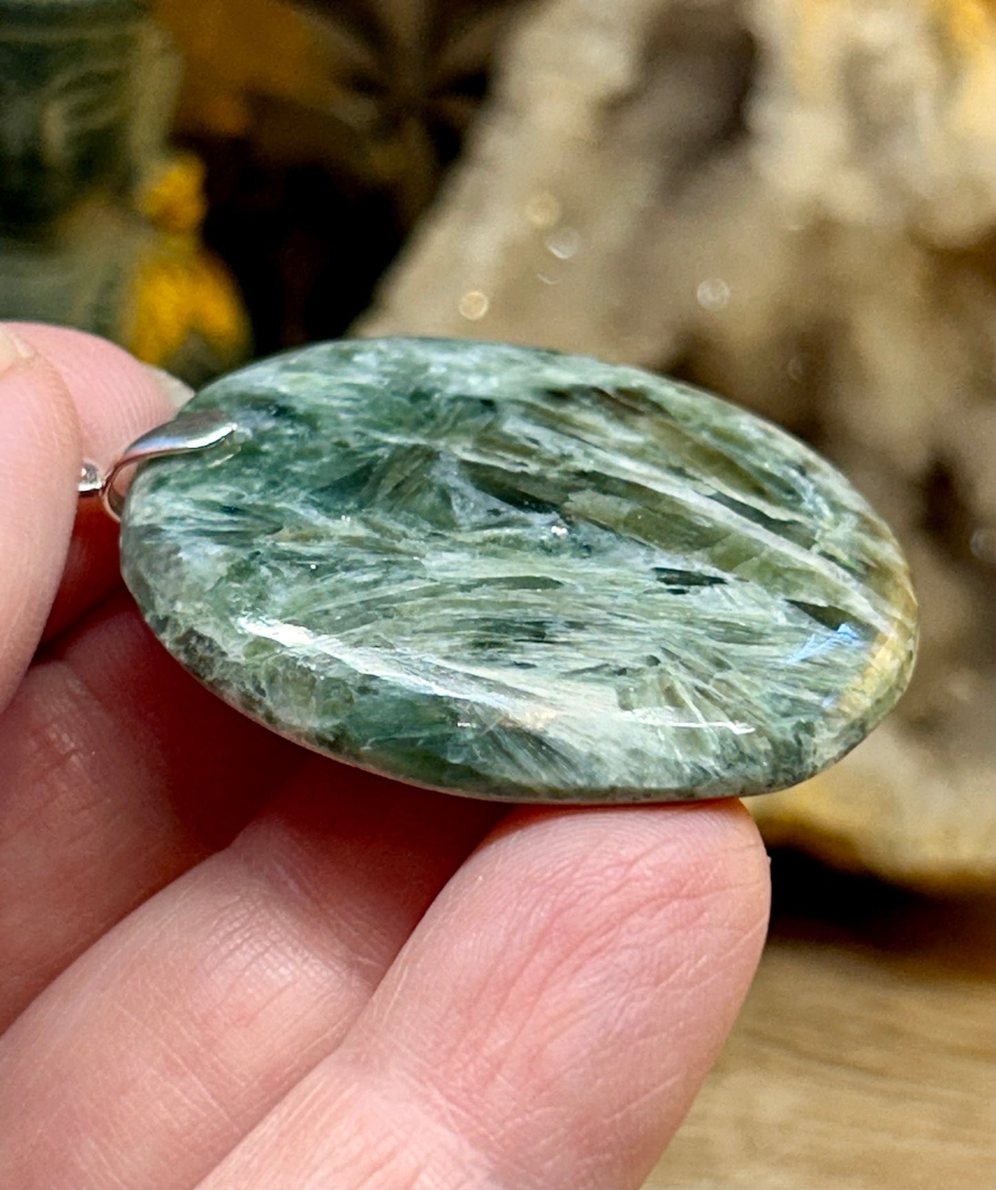 Pendentif de Séraphinite