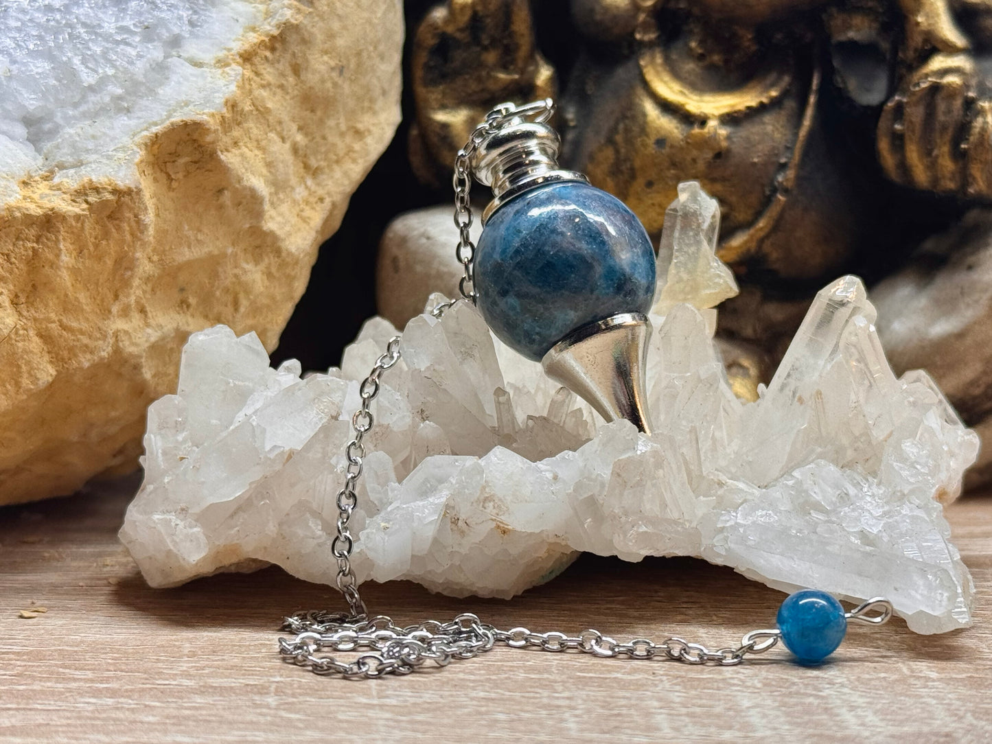 Pendule sphérique en Apatite (2)
