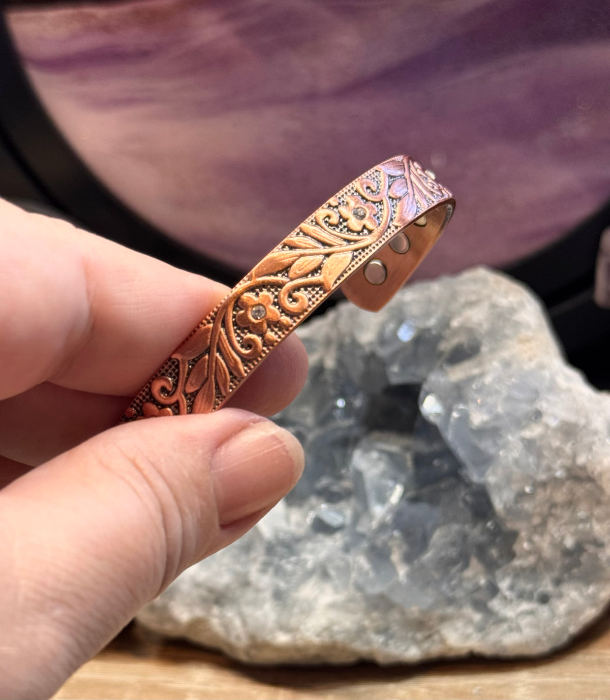 Bracelet magnétique avec aimants - H
