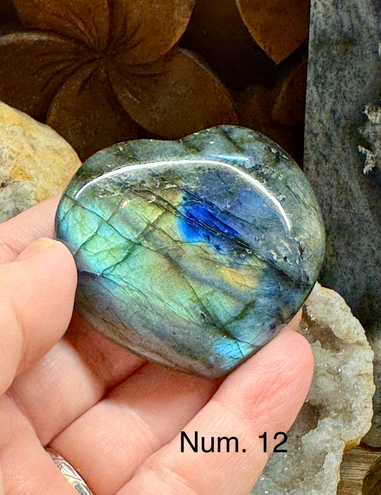 Pierre anti-stress labradorite