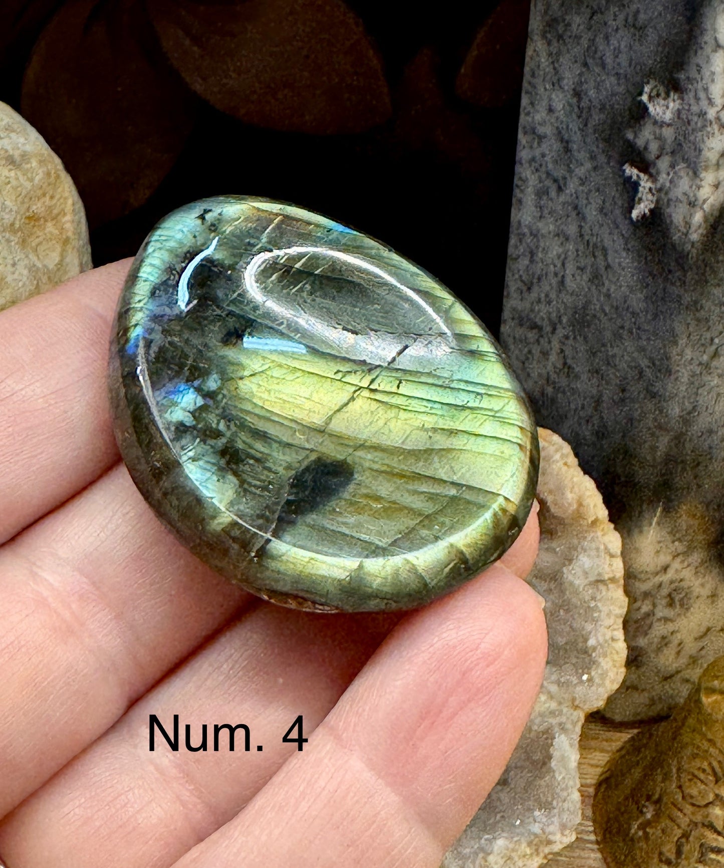 Pierre anti-stress labradorite