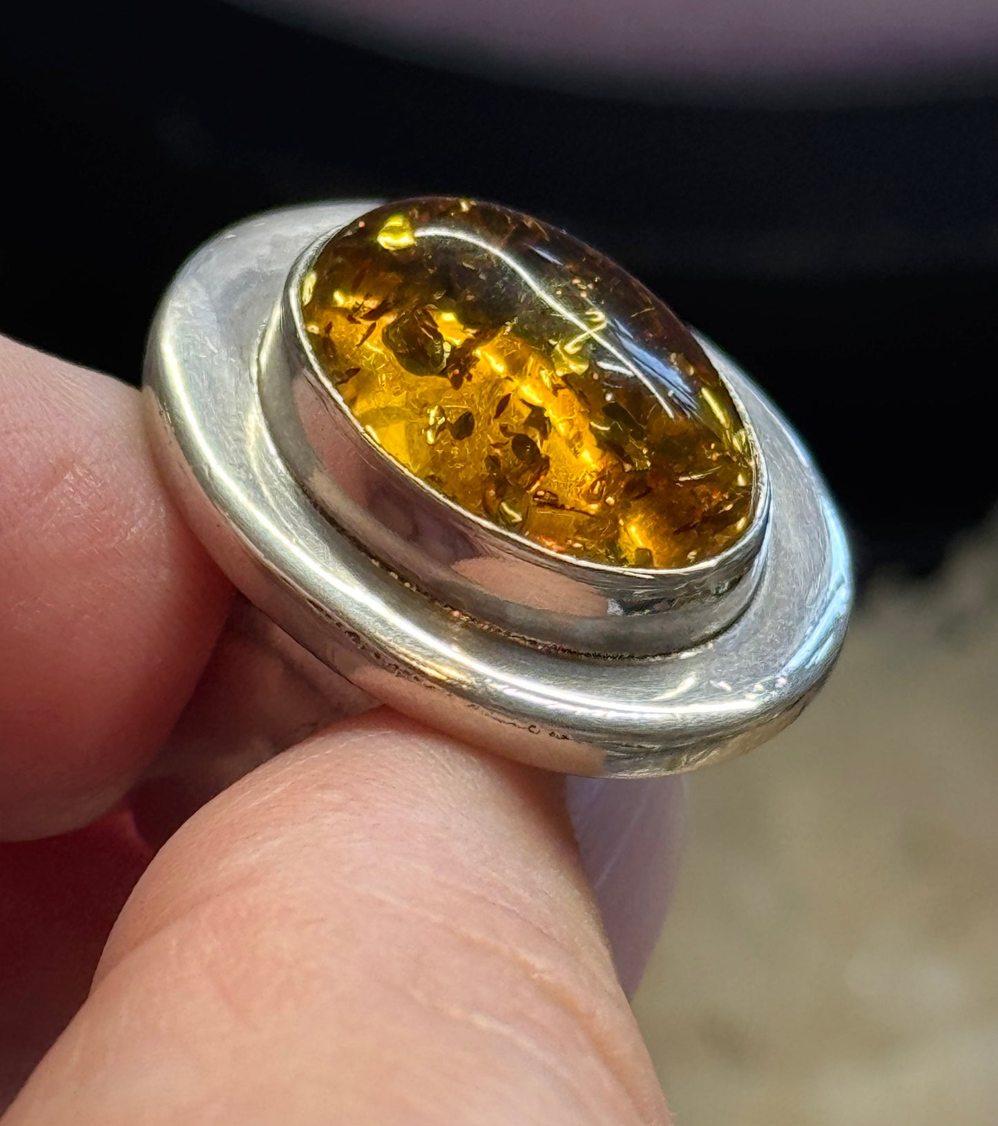 Bague en Ambre T53