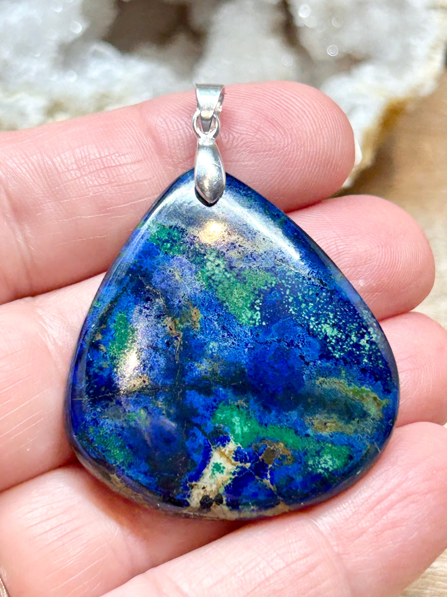 Pendentif d’azurite