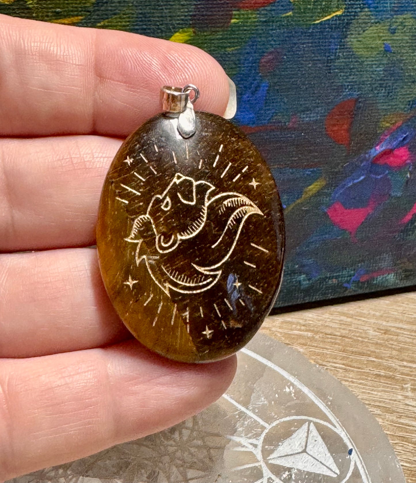 Pendentif d’œil de tigre