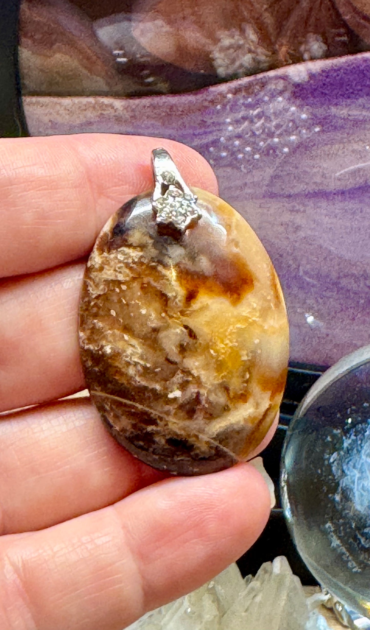 Pendentif d’Opale Noire