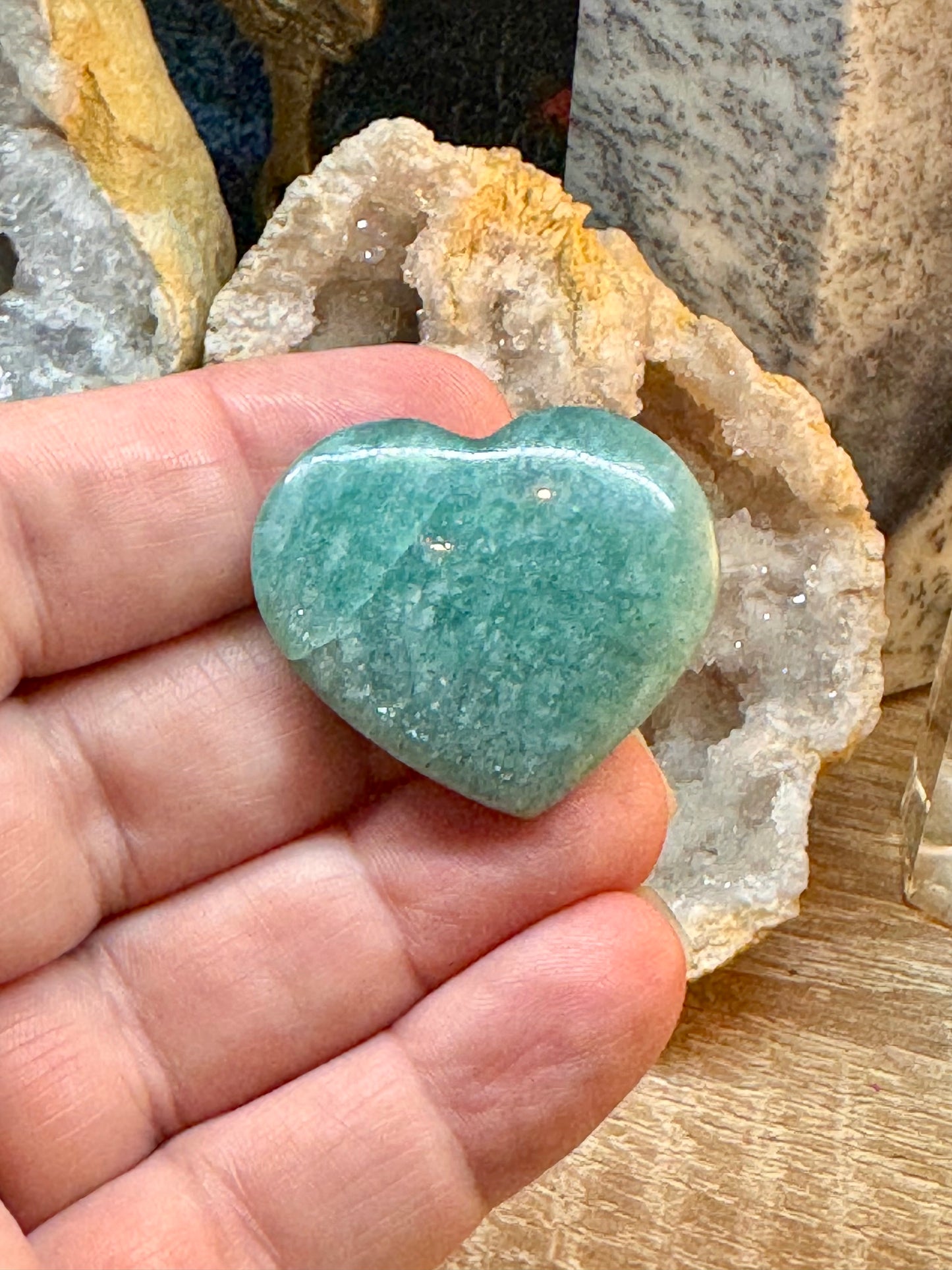 Cœur en amazonite