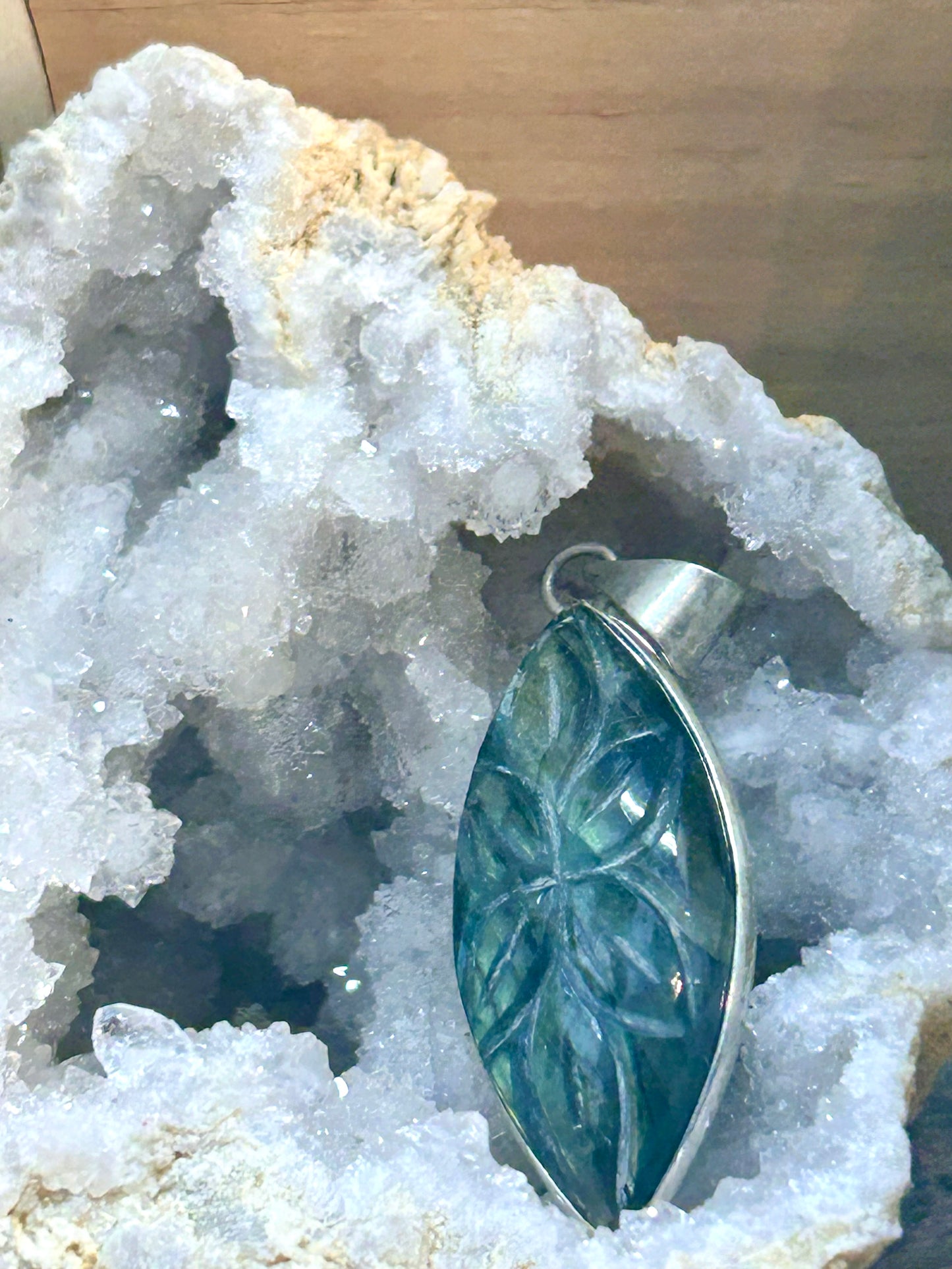 Pendentif de labradorite