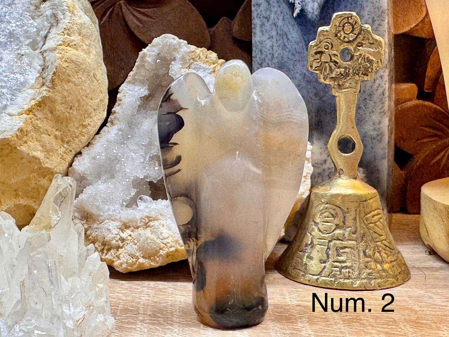 Ange en agate dendritique