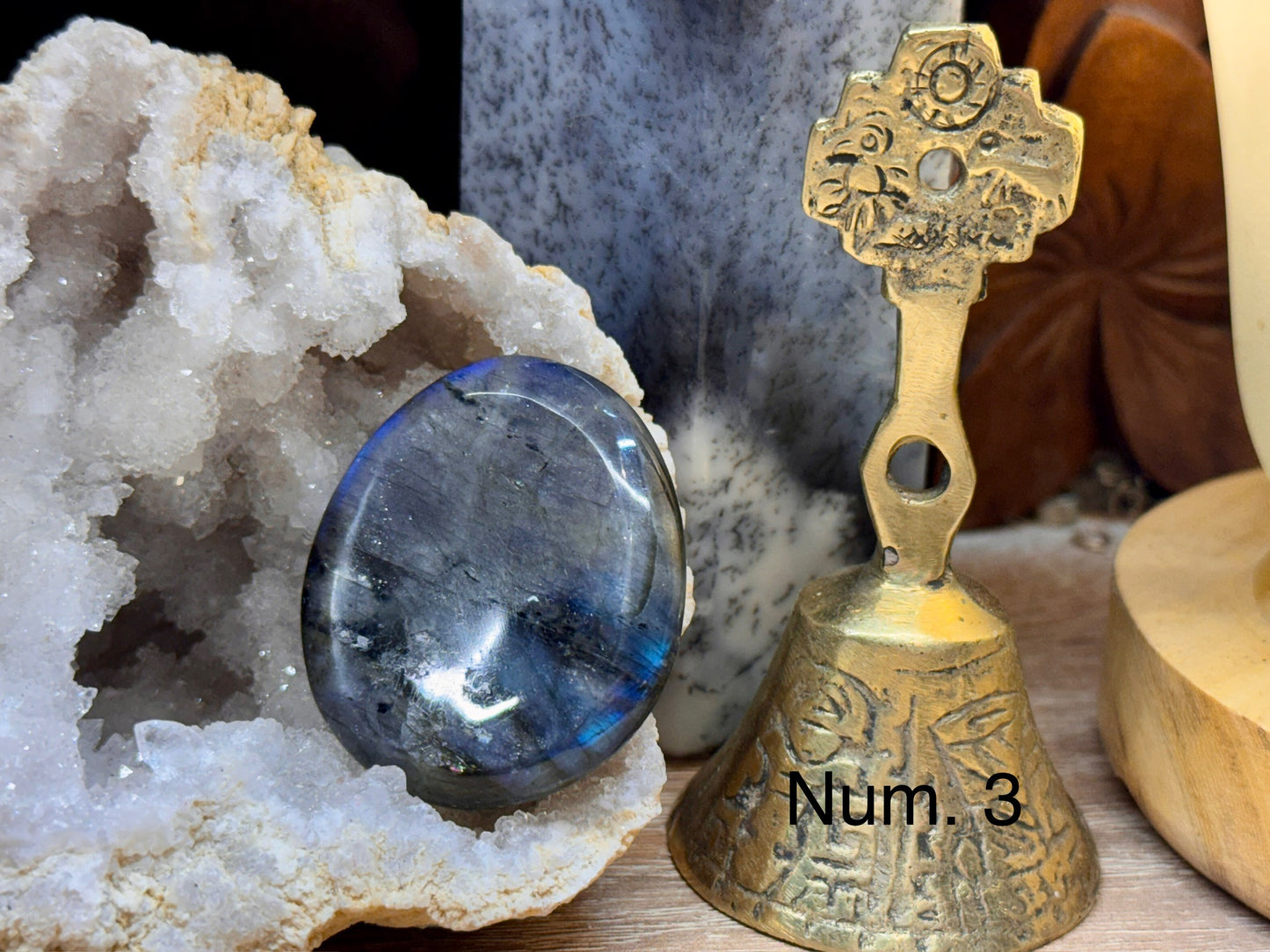 Pierre anti-stress labradorite