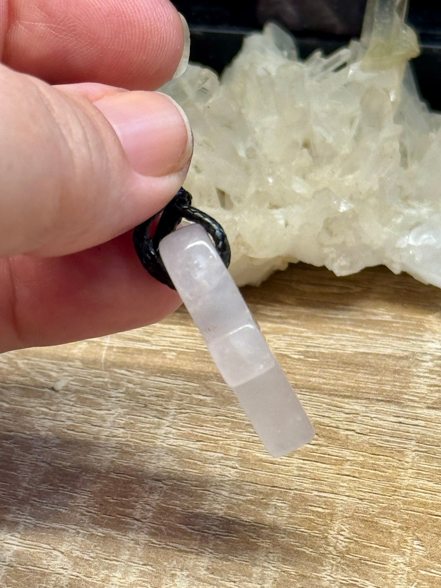 Croix de Ânkh en Quartz Rose