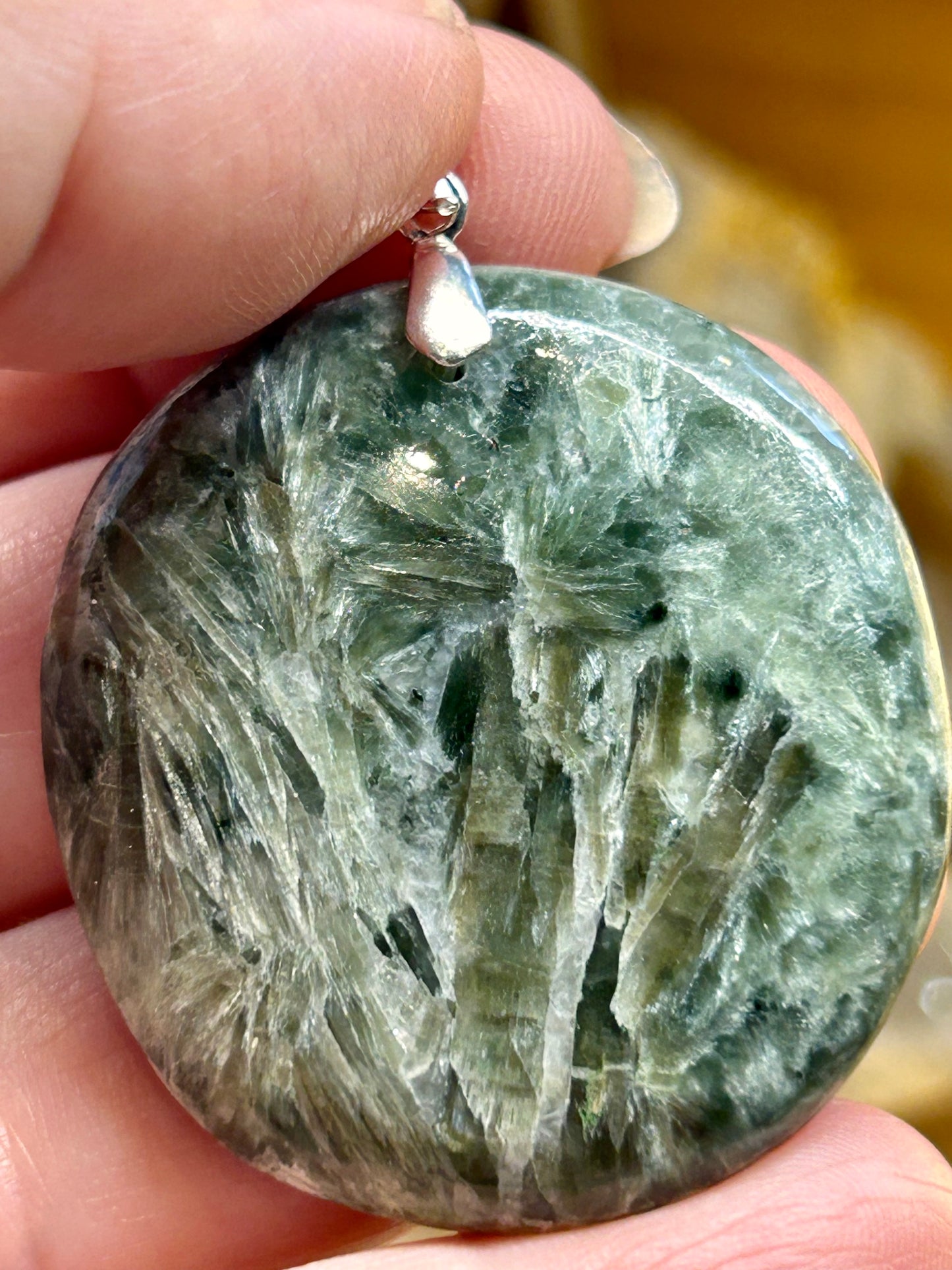 Pendentif de Séraphinite
