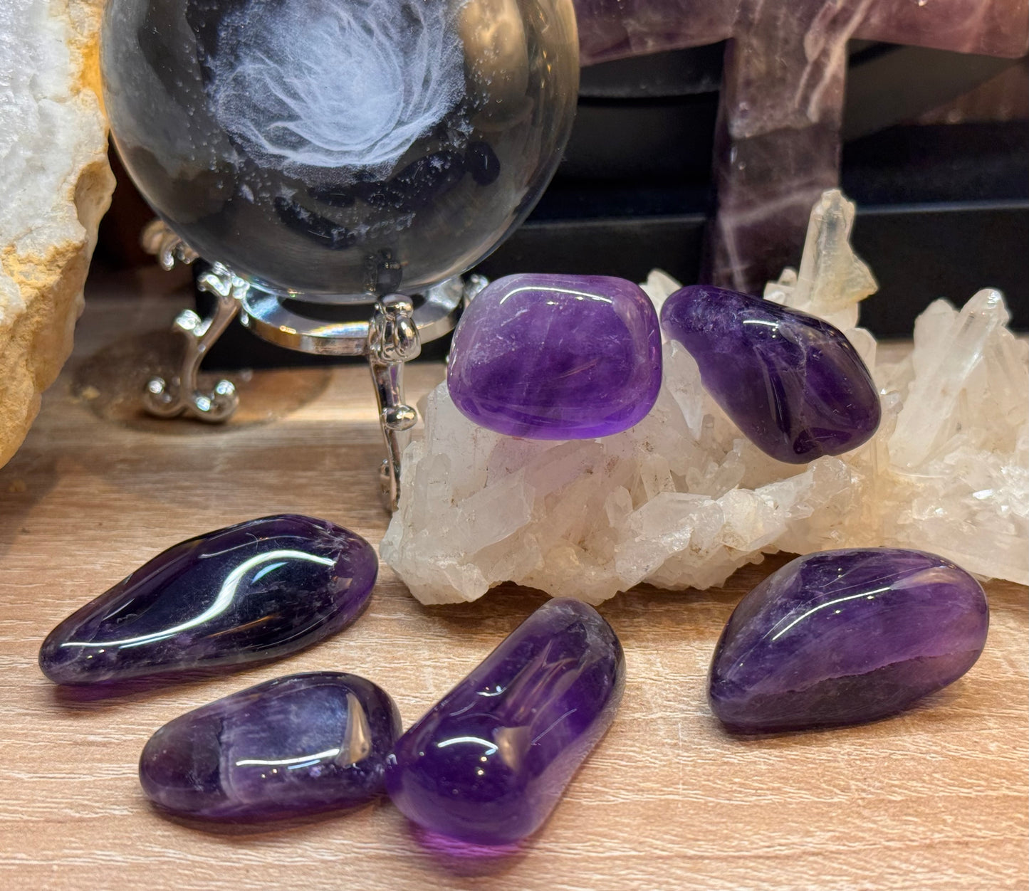 Pierre roulée d’améthyste