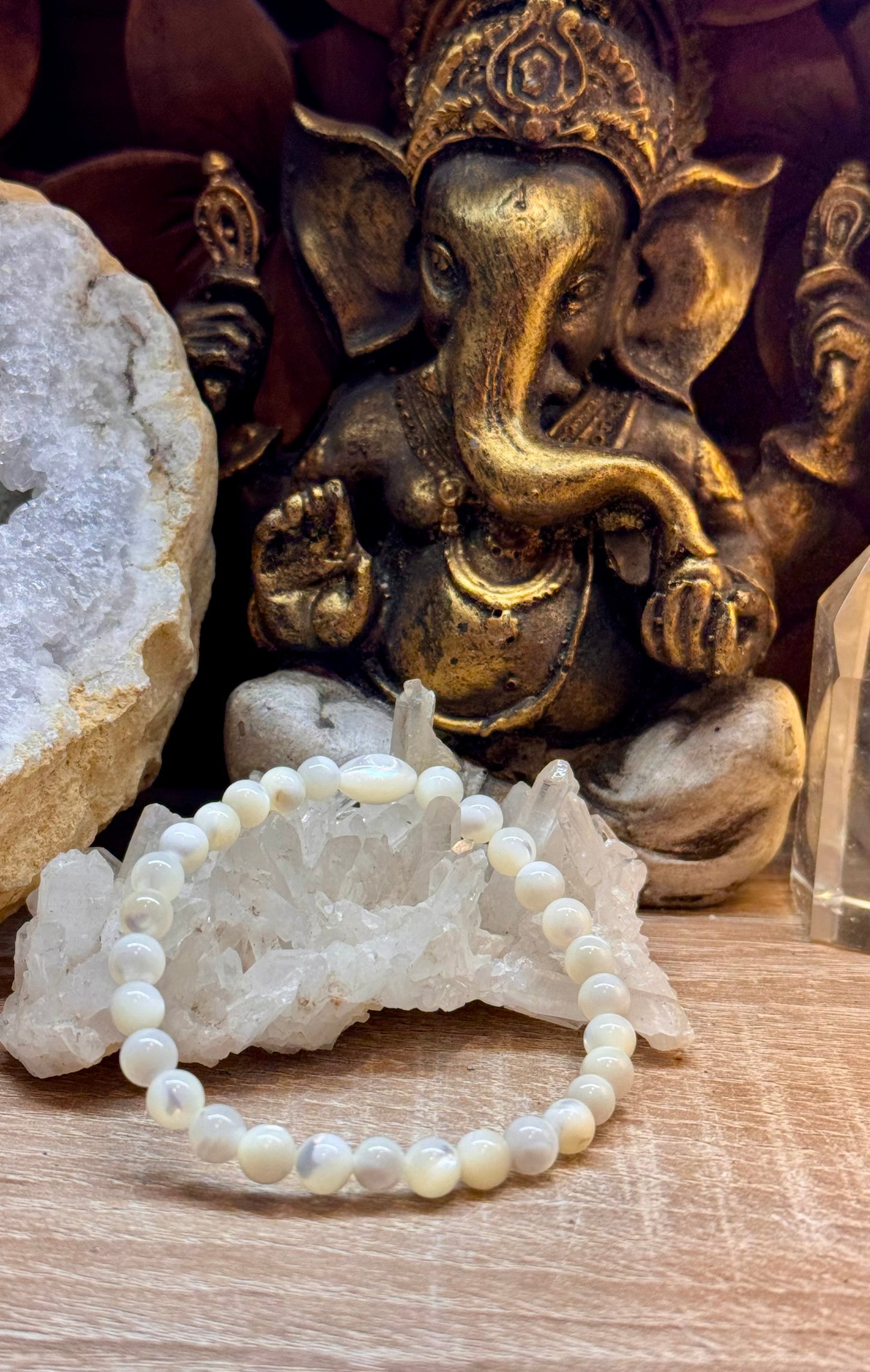 Bracelet de nacre blanche