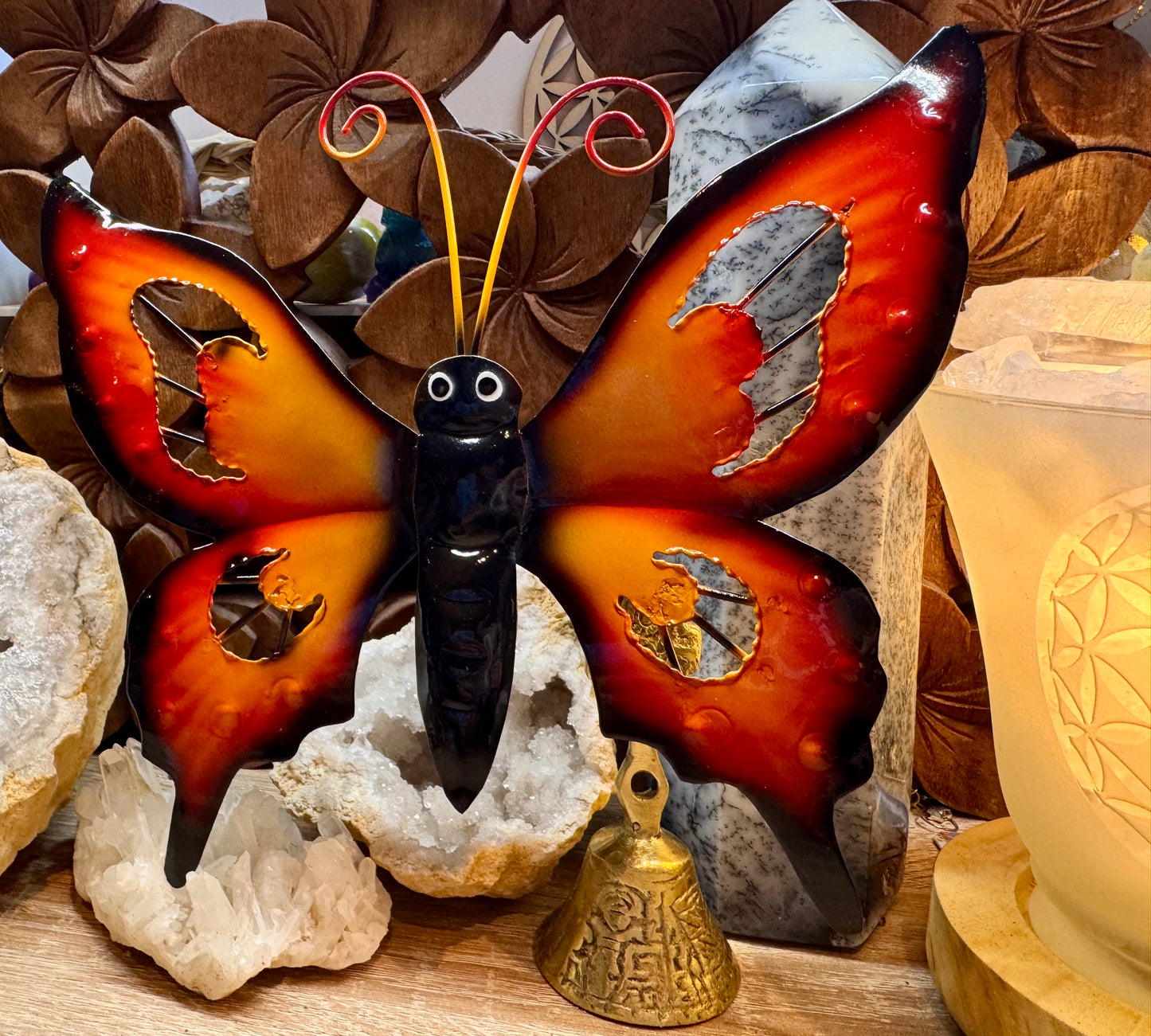 Papillon orange à suspendre