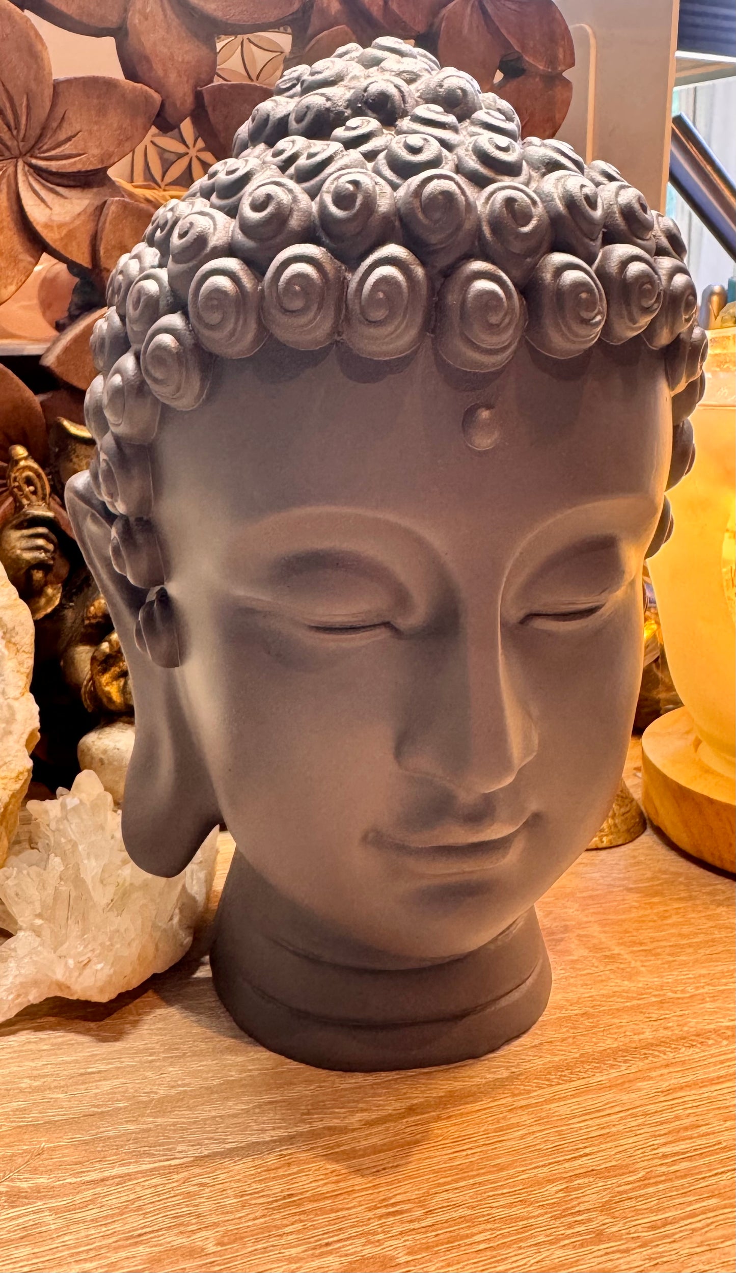Statue tête de Bouddha