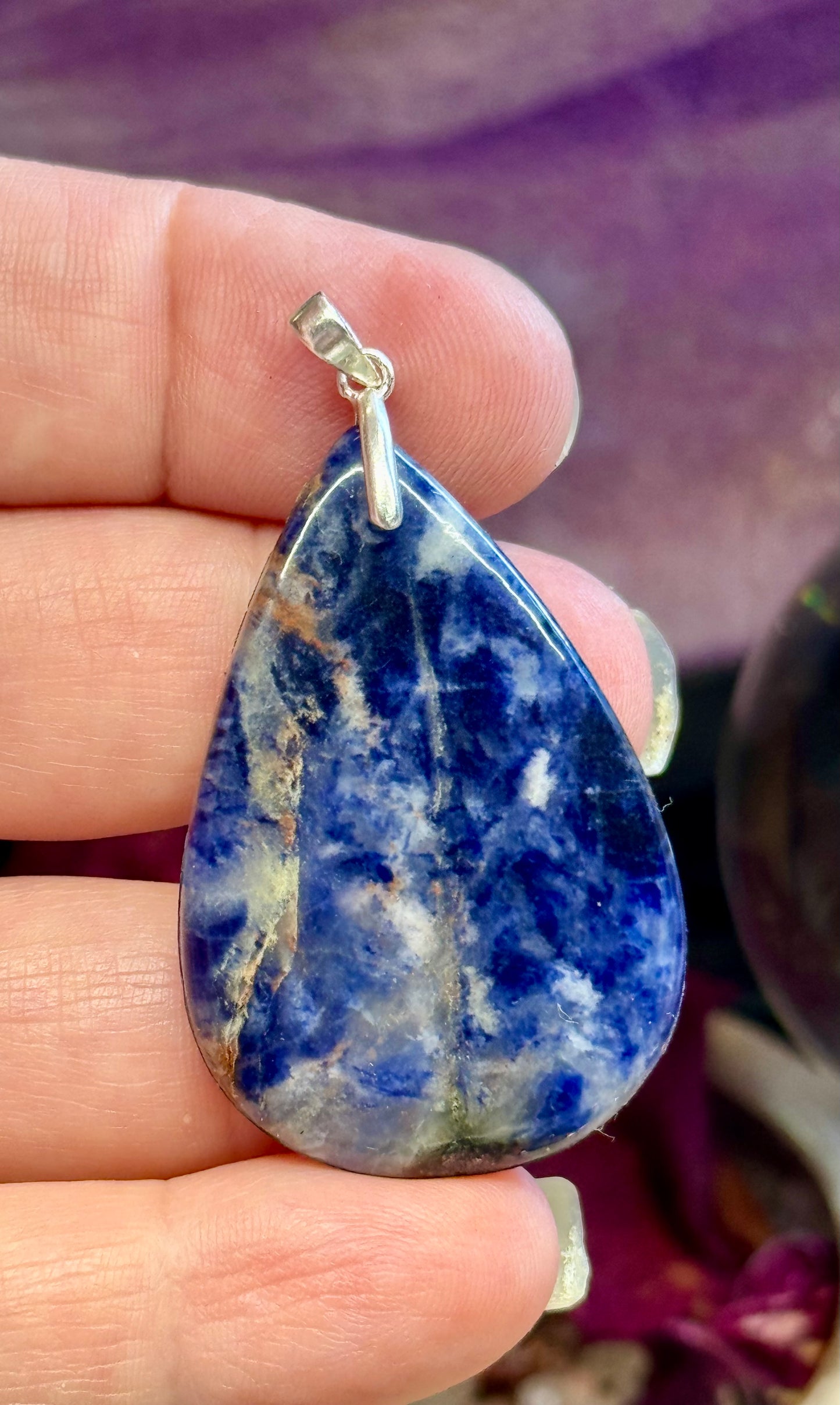 Pendentif en Sodalite