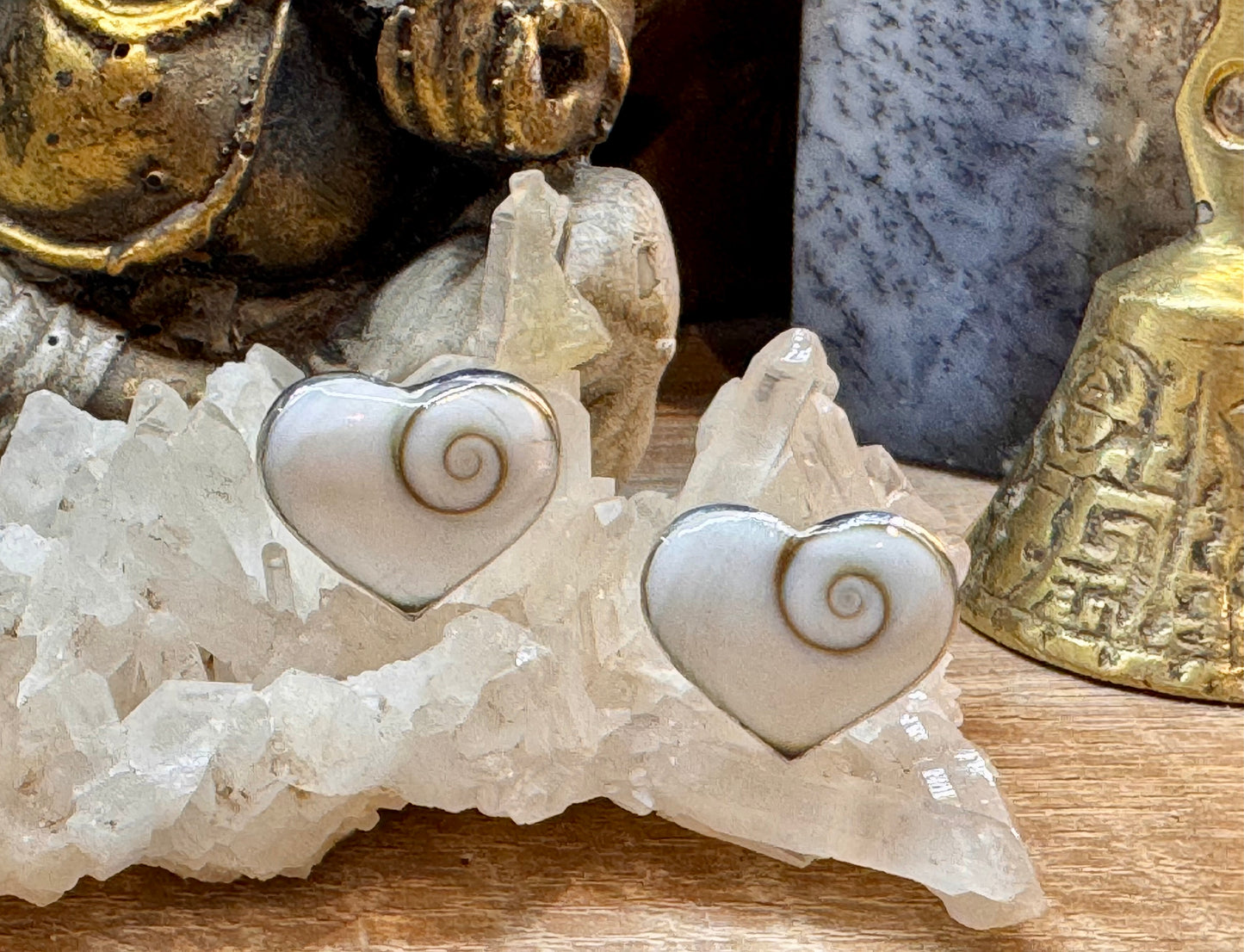 Boucles d’oreilles clous cœur