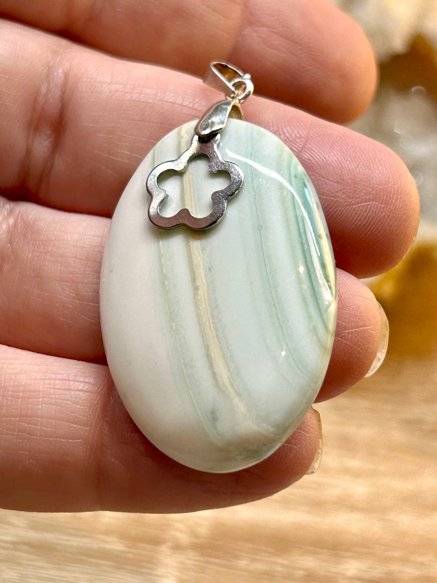 Pendentif d’agate crasy lace