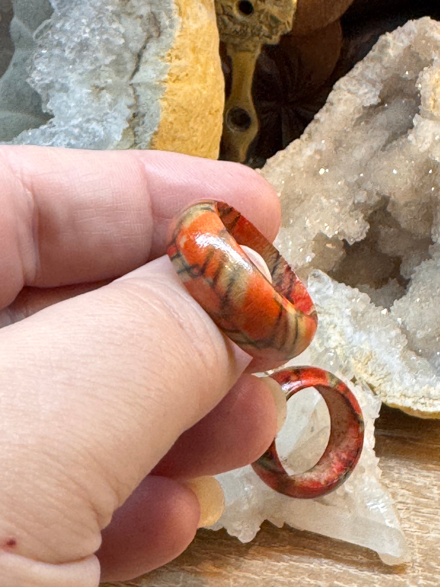 Bague fantaisie en bois