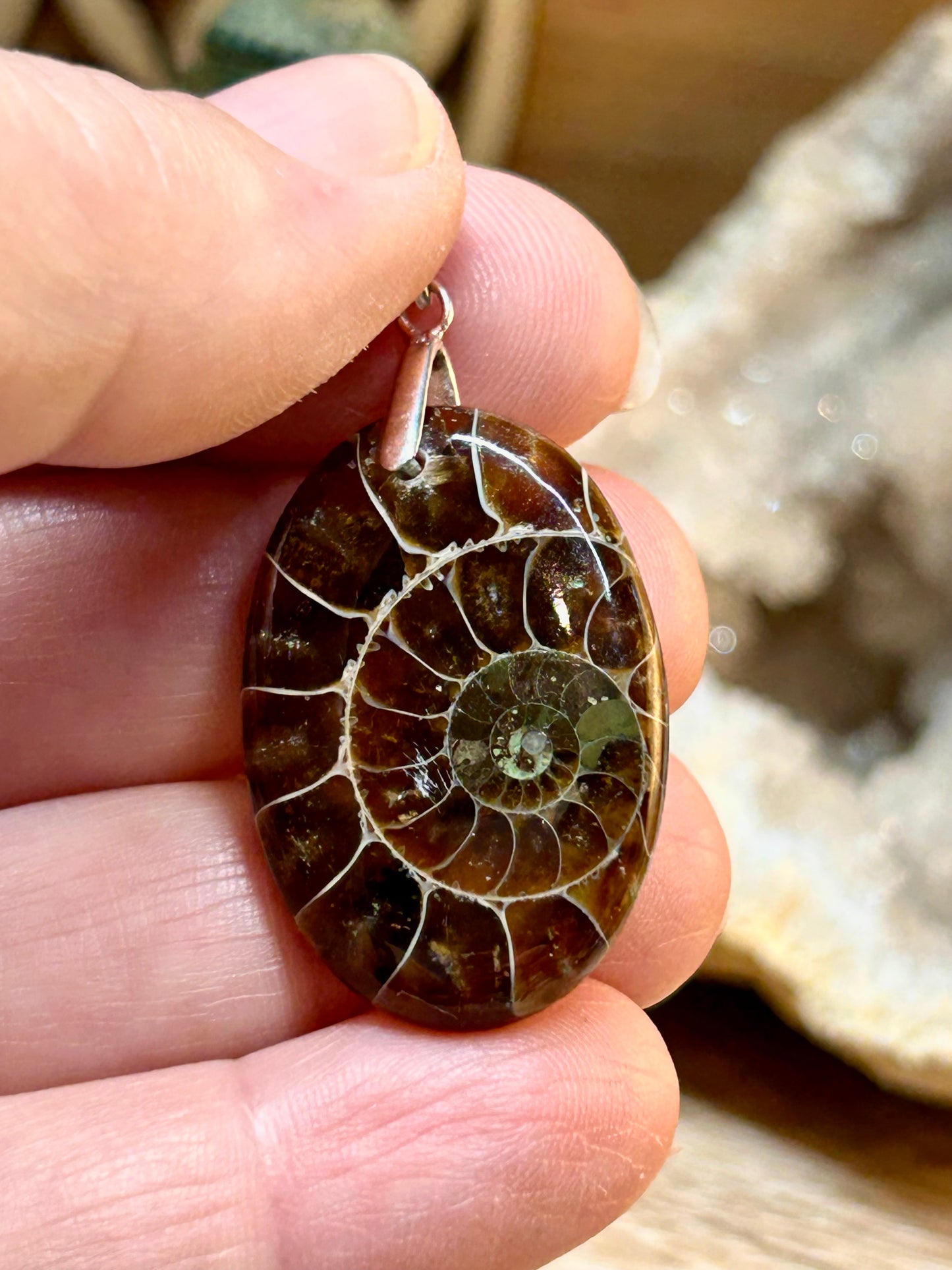 Pendentif d’amonite