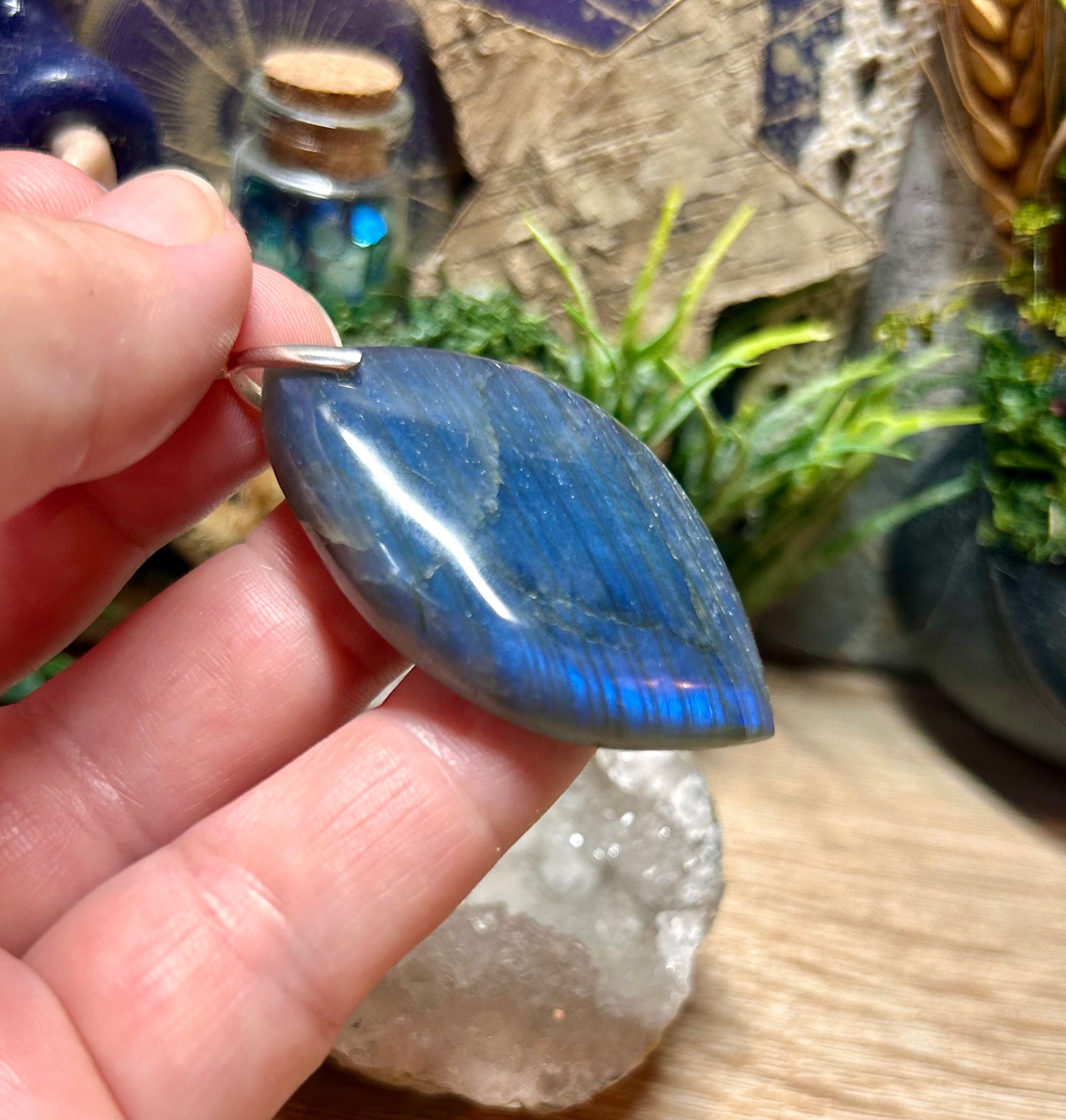 Pendentif en labradorite
