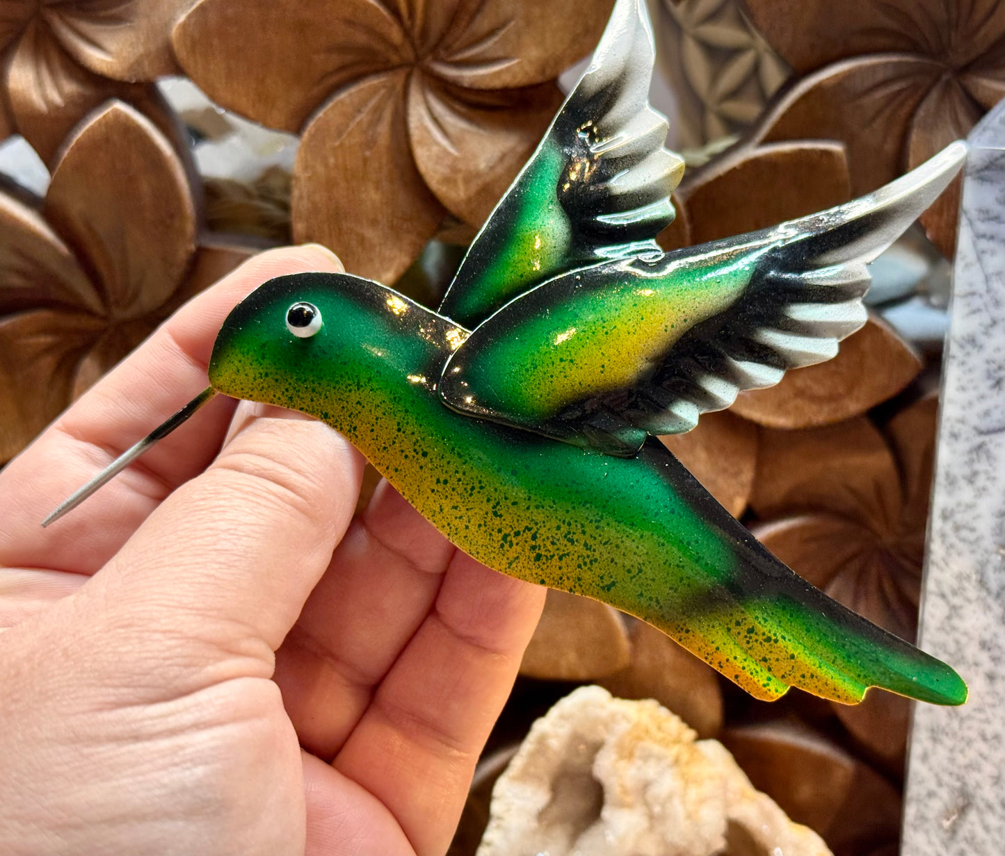 Colibri métallique à suspendre